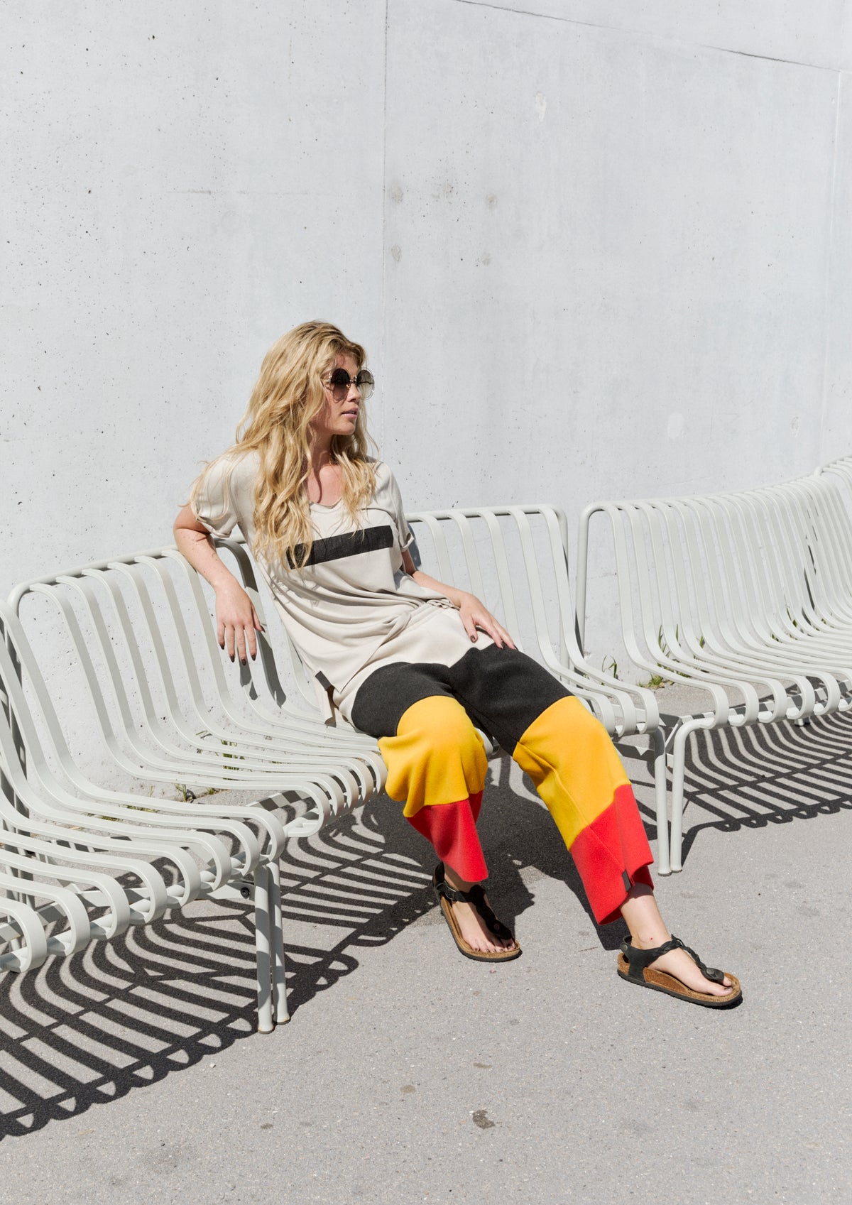 HENRIETTE STEFFENSEN COPENHAGEN RAINBOW FLARE HOSEN 3/4 - 2122 BUKSER RAINBOW 899