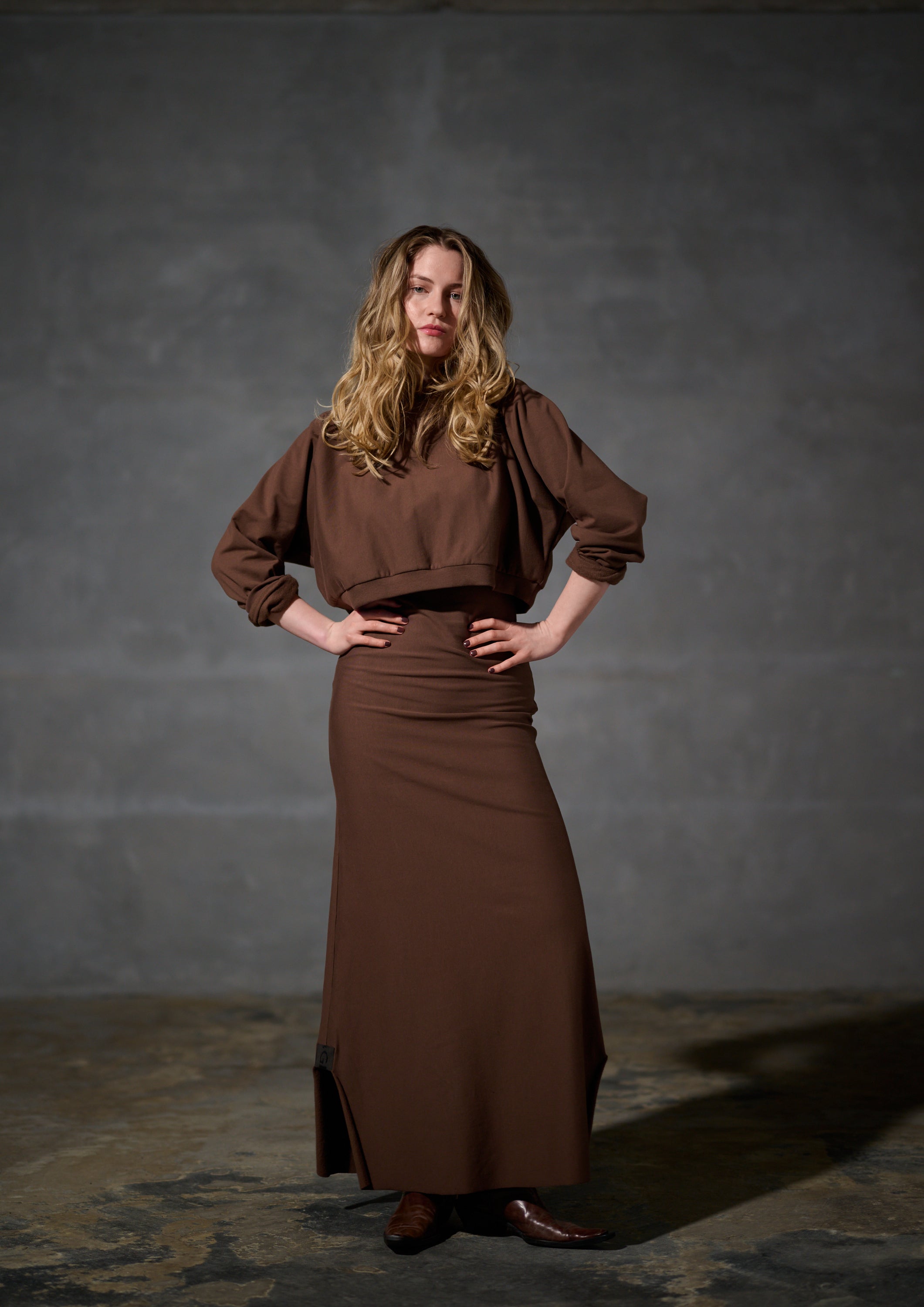 HENRIETTE STEFFENSEN COPENHAGEN ROCK LANG - 73012 NEDERDELE CHOKOLATE 844