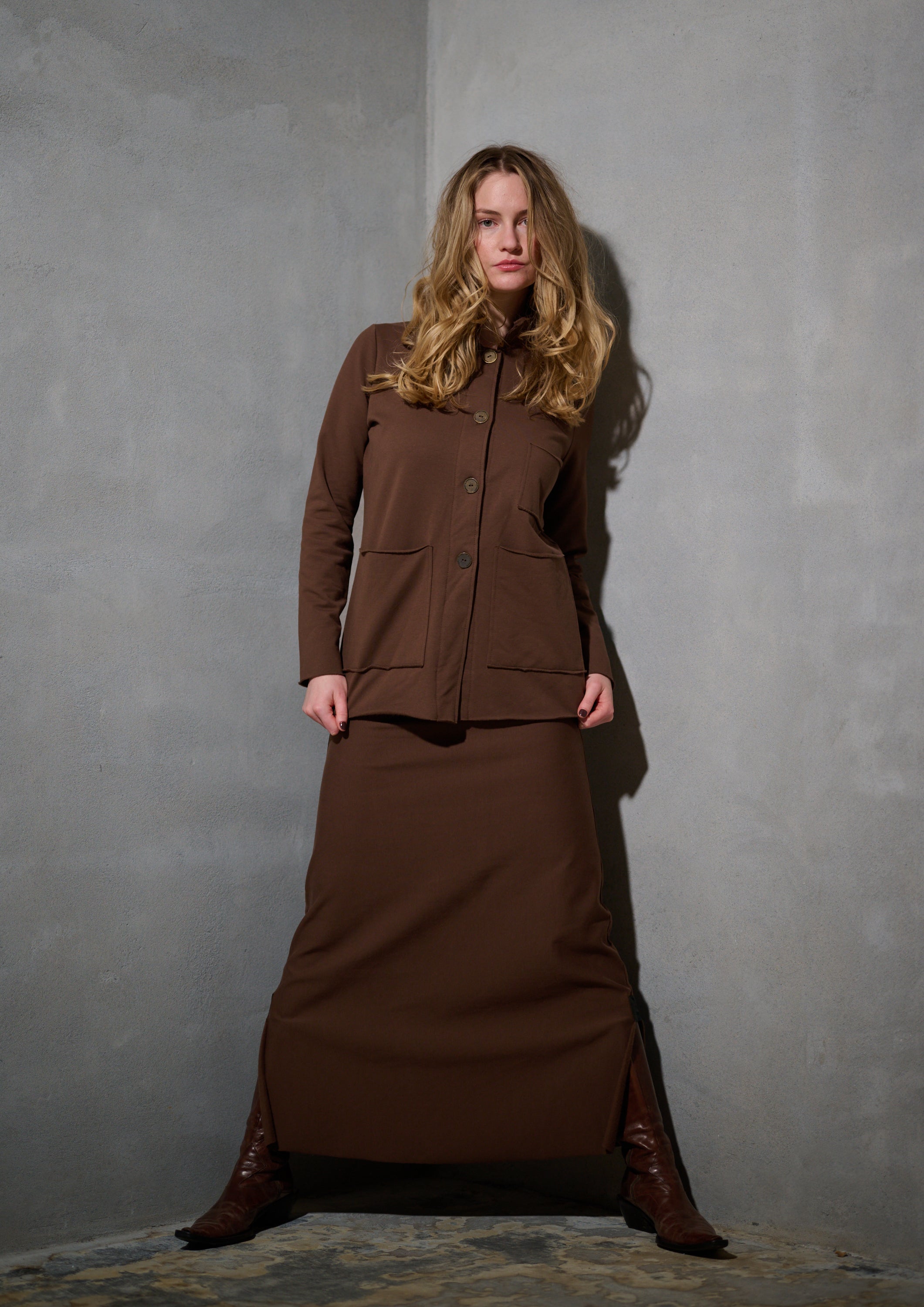 HENRIETTE STEFFENSEN COPENHAGEN ROCK LANG - 73012 NEDERDELE CHOKOLATE 844