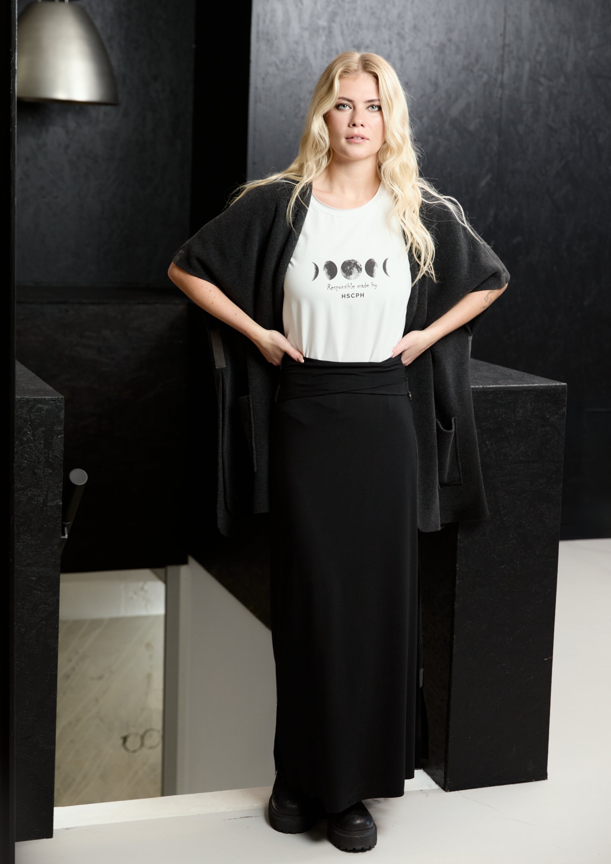 HENRIETTE STEFFENSEN COPENHAGEN ROCK LANG - 98033 NEDERDELE BLACK 900