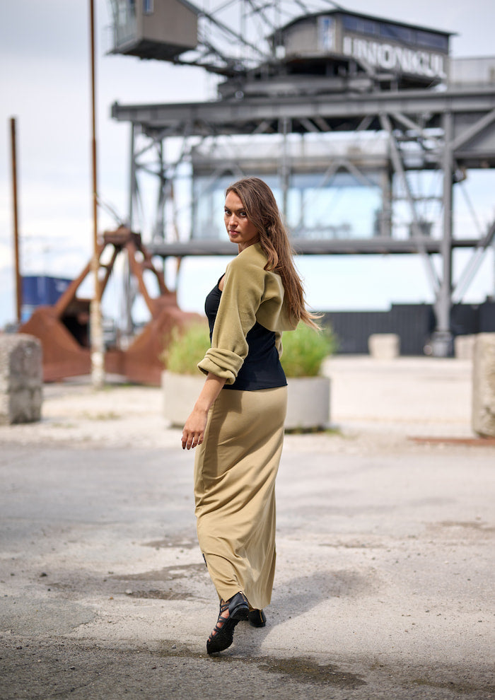 HENRIETTE STEFFENSEN COPENHAGEN ROCK LANG - 98033 NEDERDELE OLIVE 655