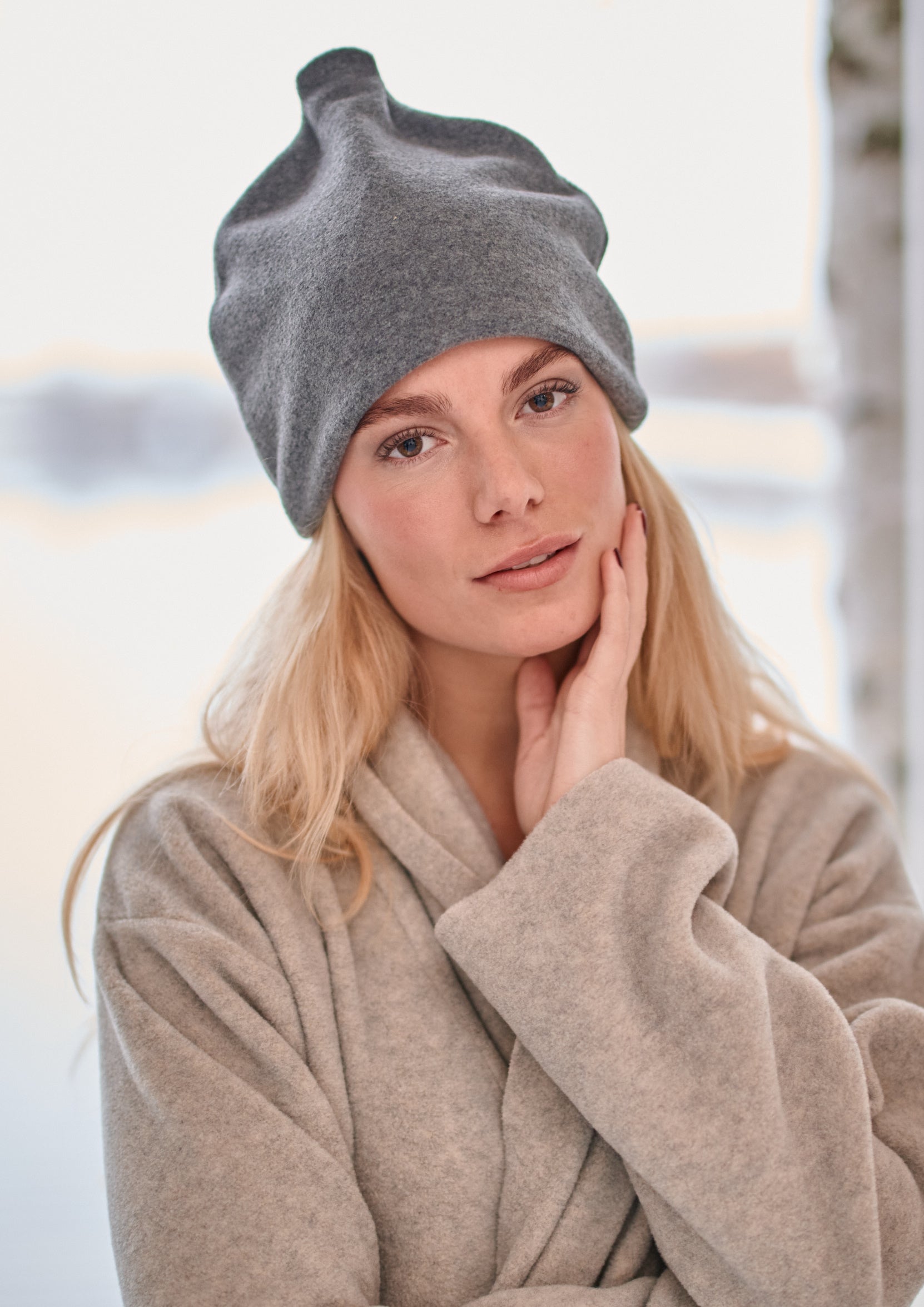 HENRIETTE STEFFENSEN COPENHAGEN SAUNA HUT DOUBLE - 4104 L & S ACCESSORIES GREY 905