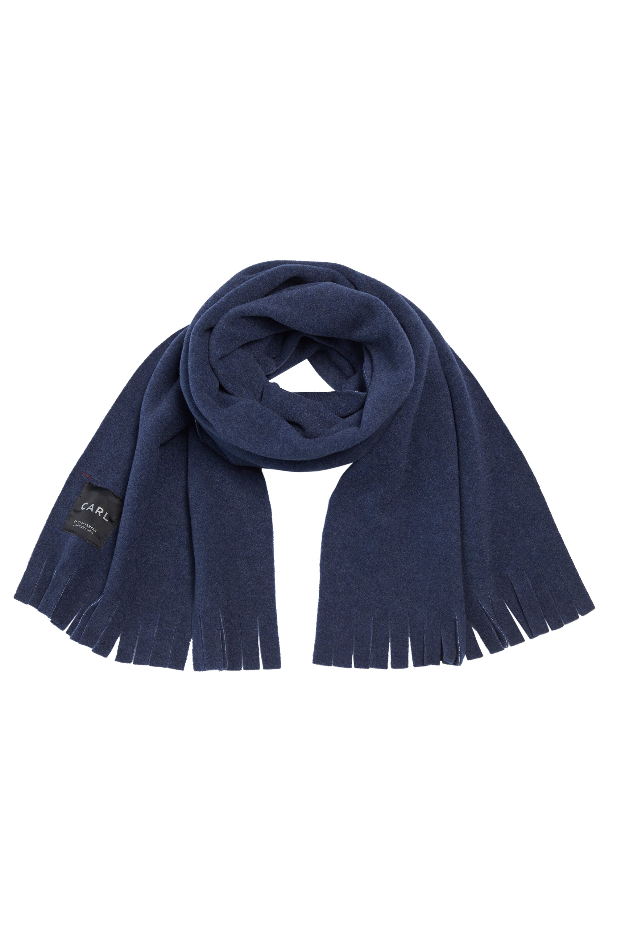 CARL BY STEFFENSEN COPENHAGEN SCHAL M/ FRANSEN - 1006C SCARFS DENIM 767