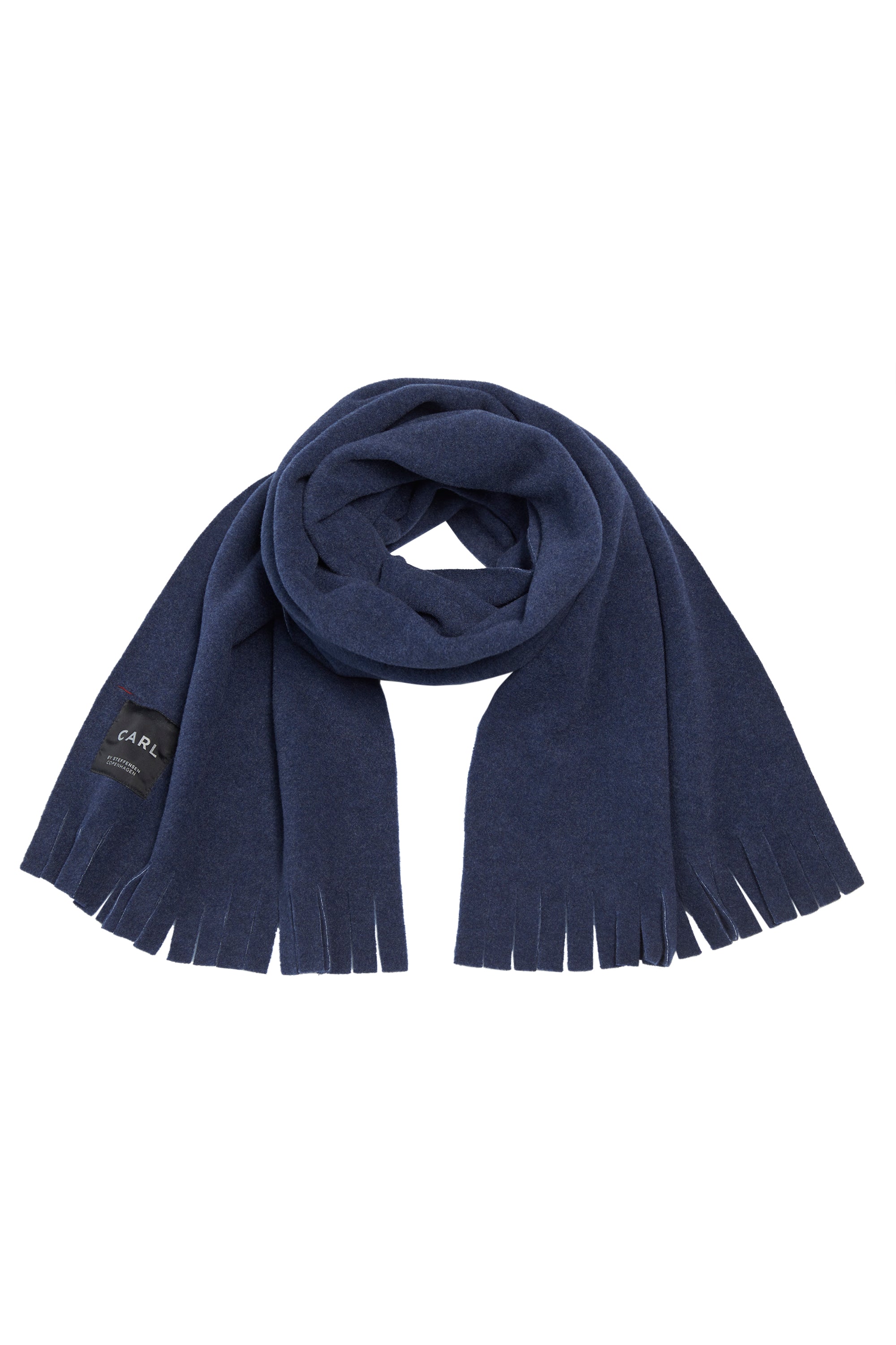 CARL BY STEFFENSEN COPENHAGEN SCHAL M/ FRANSEN - 1006 SCARFS DENIM 767