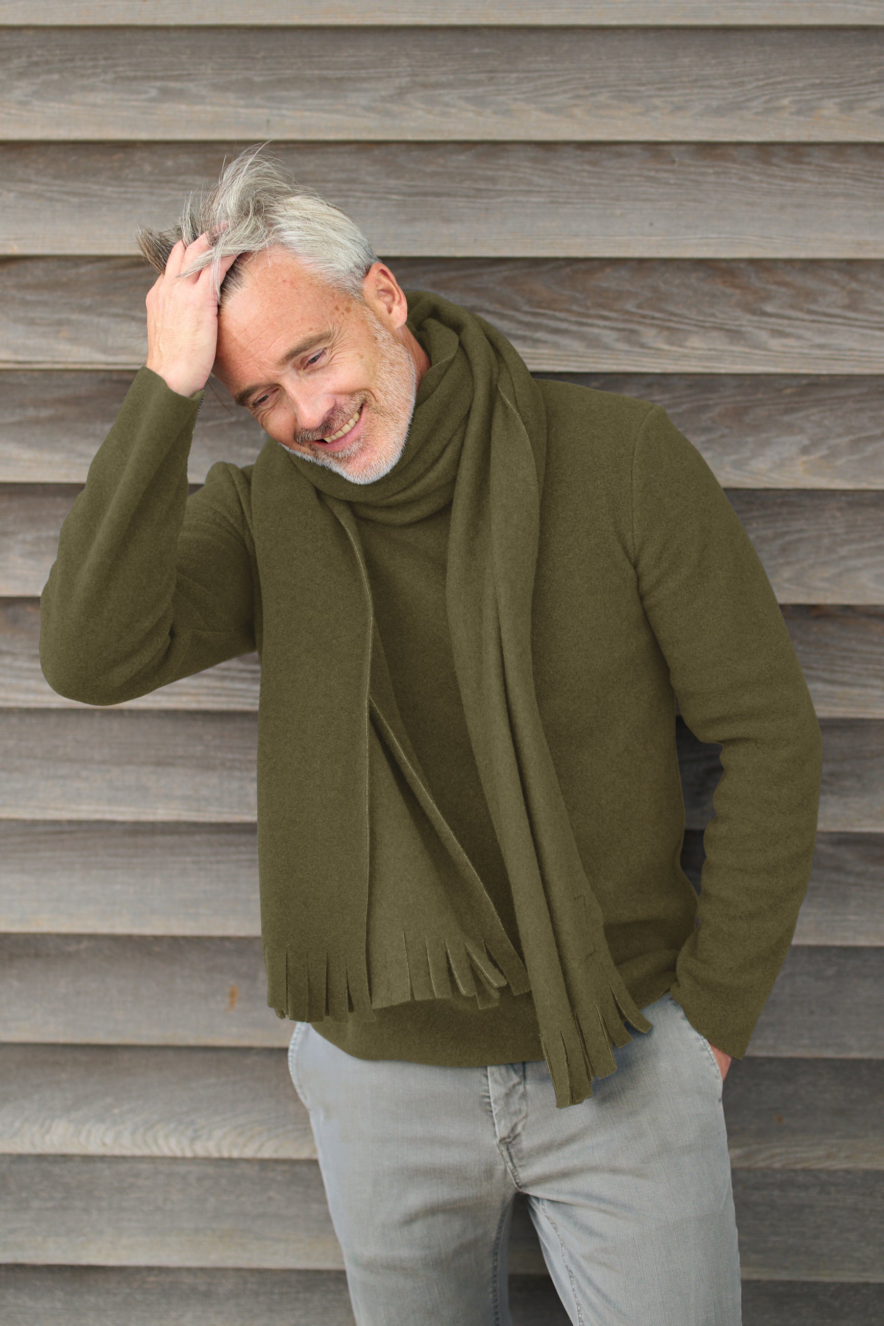 CARL BY STEFFENSEN COPENHAGEN SCHAL M/ FRANSEN - 1006C SCARFS MOSS 611