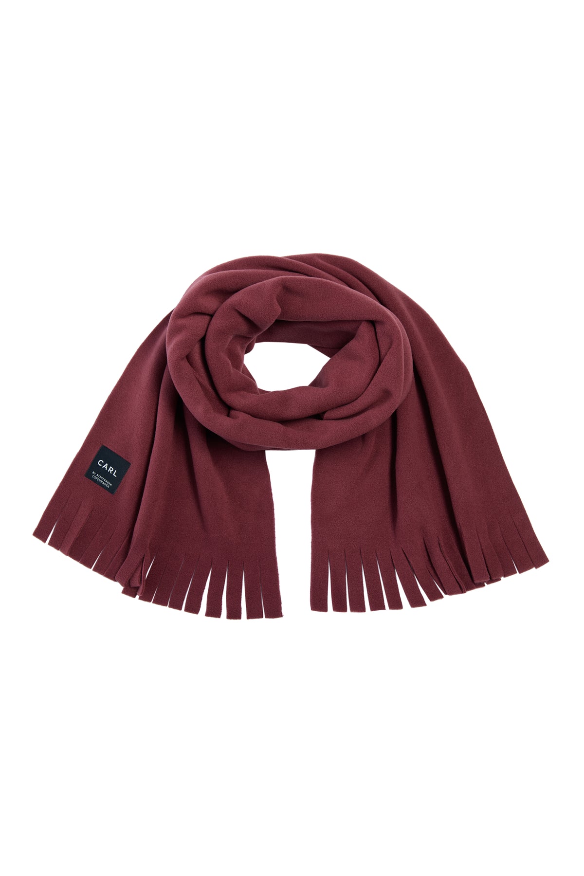 CARL BY STEFFENSEN COPENHAGEN SCHAL M/ FRANSEN - 1006C SCARFS BORDEAUX 474