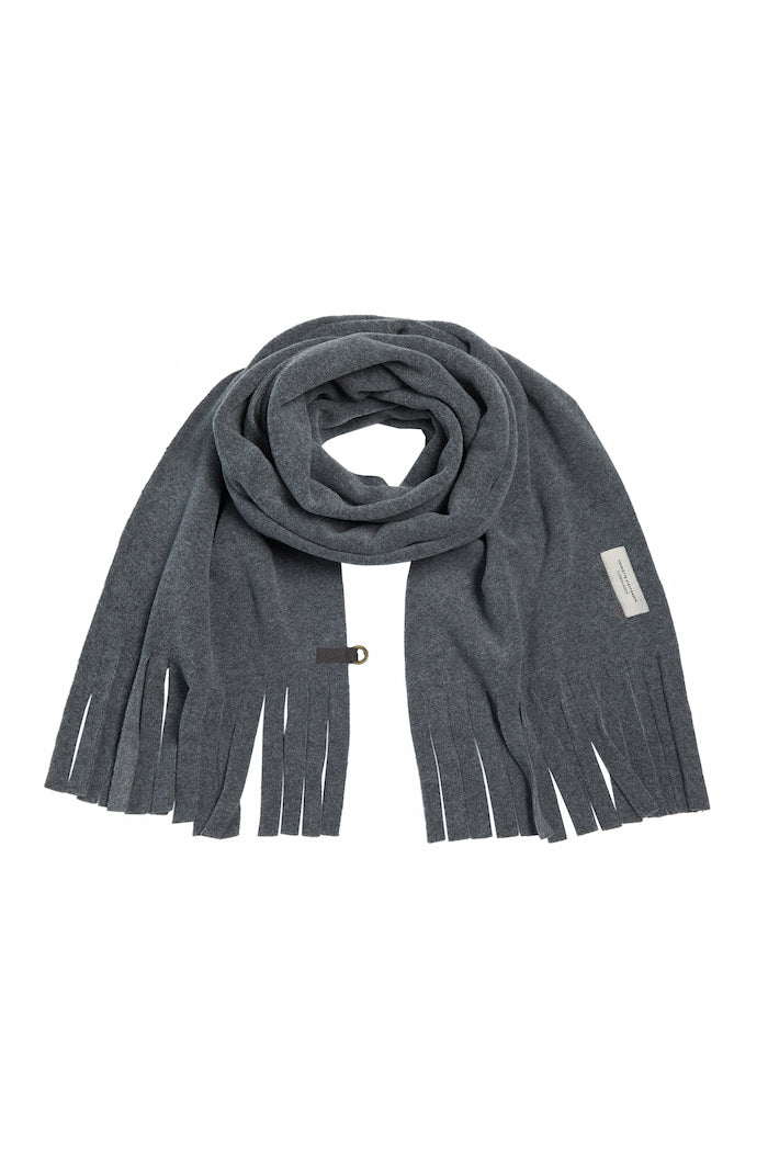 HENRIETTE STEFFENSEN COPENHAGEN SCHAL M/ FRANSEN - 4107 SCARFS GREY 905