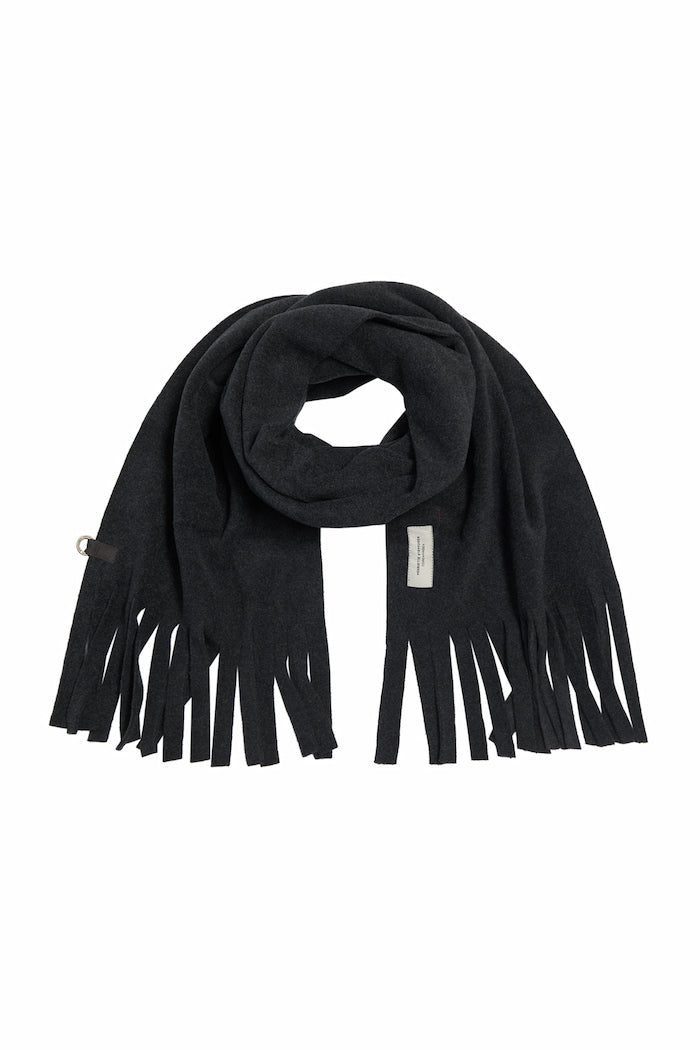 HENRIETTE STEFFENSEN COPENHAGEN SCHAL M/ FRANSEN - 4107 SCARFS SOFT BLACK 914