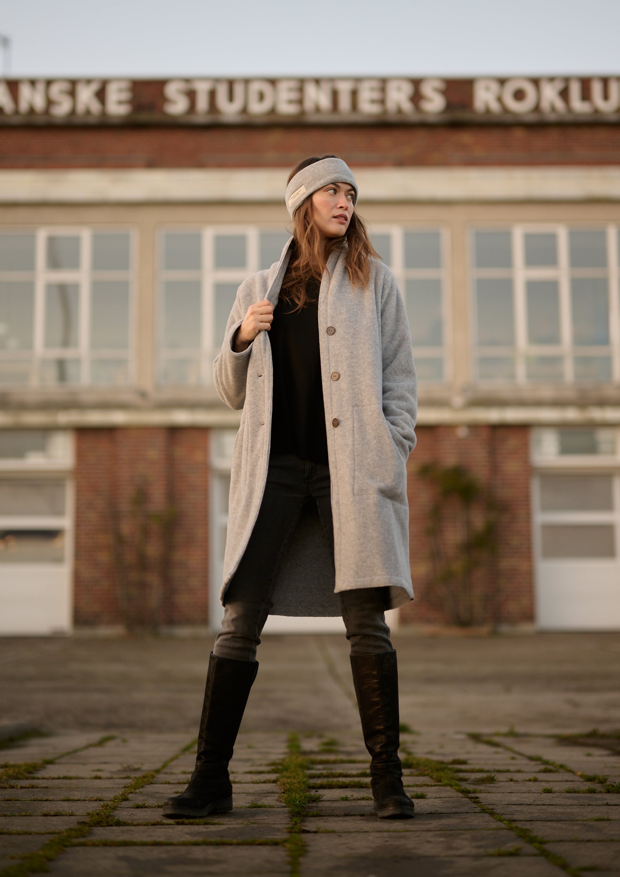 HENRIETTE STEFFENSEN COPENHAGEN STIRNBAND - 5040 HATS LIGHT GREY 876