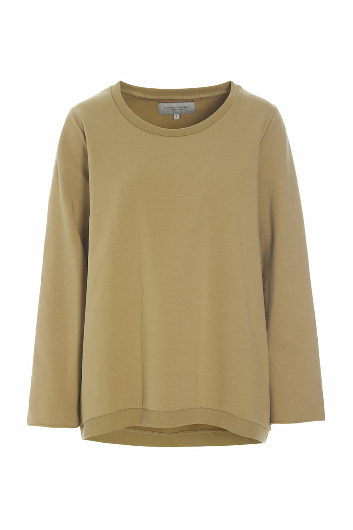 HENRIETTE STEFFENSEN COPENHAGEN SWEATSHIRT - 71605 BLUSER OLIVE 655
