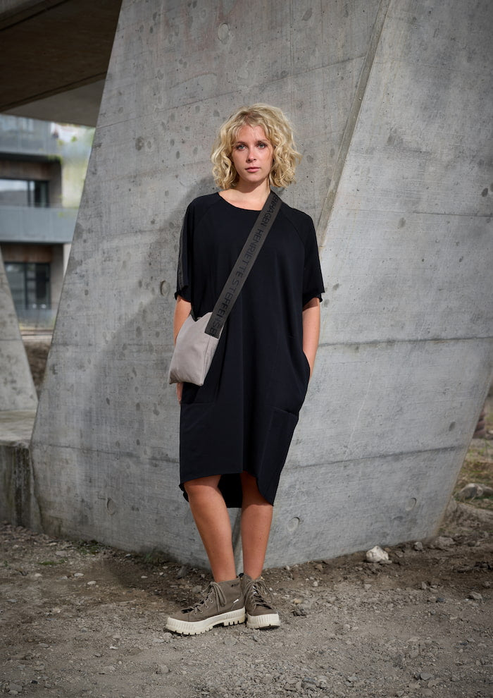 HENRIETTE STEFFENSEN COPENHAGEN SWEAT KLEID - 73002 KJOLER BLACK 900