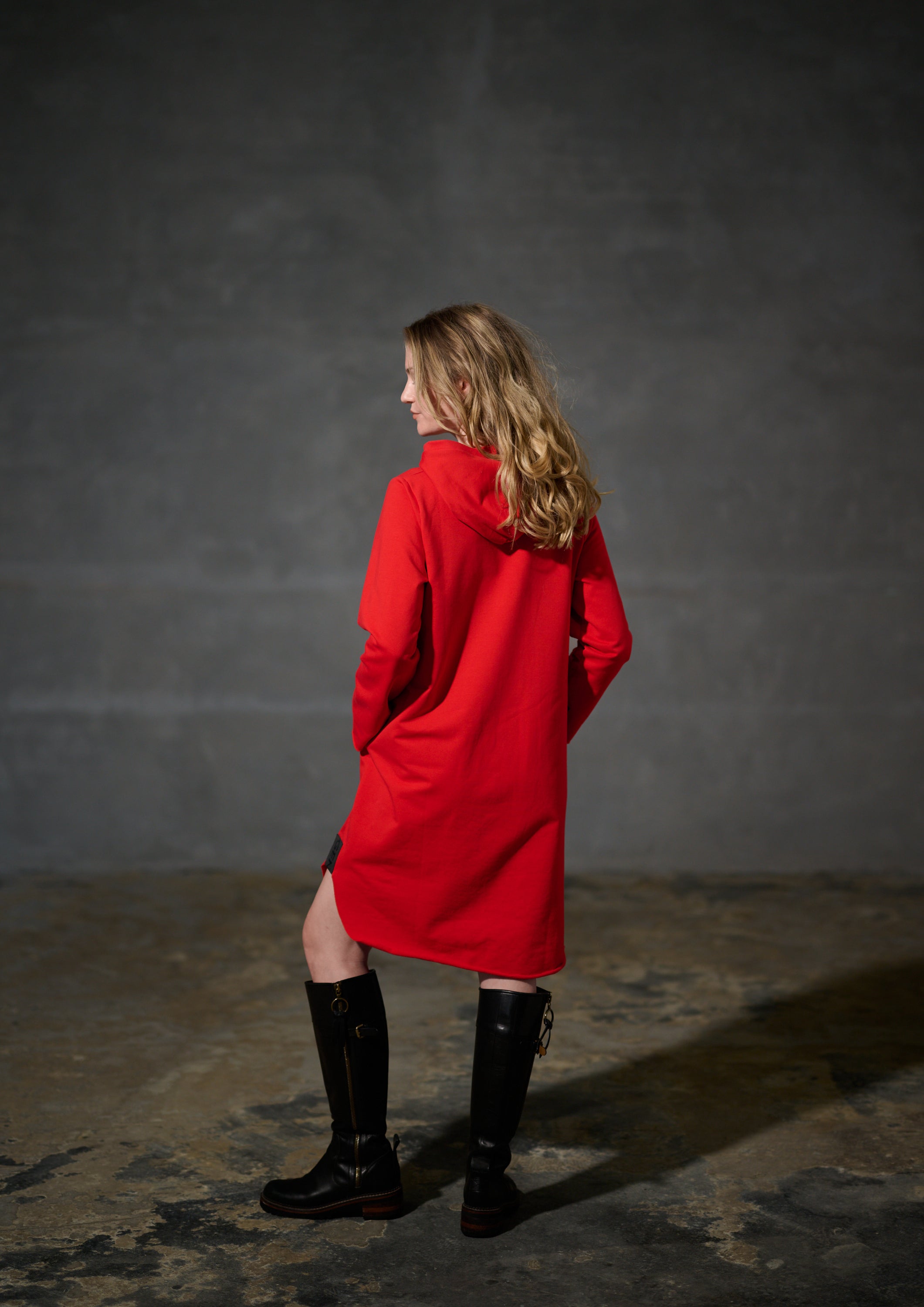 HENRIETTE STEFFENSEN COPENHAGEN SWEAT KLEID - 73011 KJOLER TOMATO 845