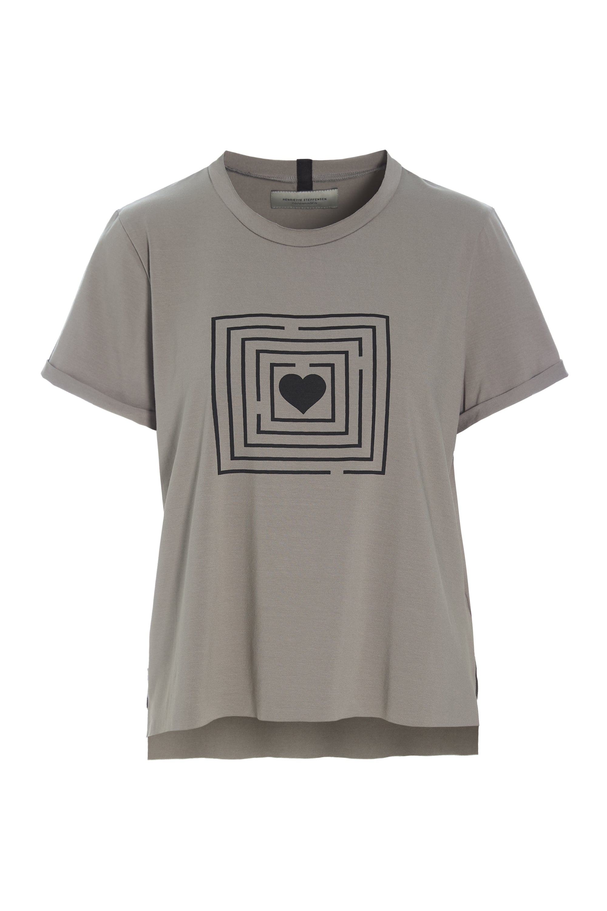 HENRIETTE STEFFENSEN COPENHAGEN TEE LABYRINTH PRINT - 96099 T-SHIRTS ELEPHANT 654
