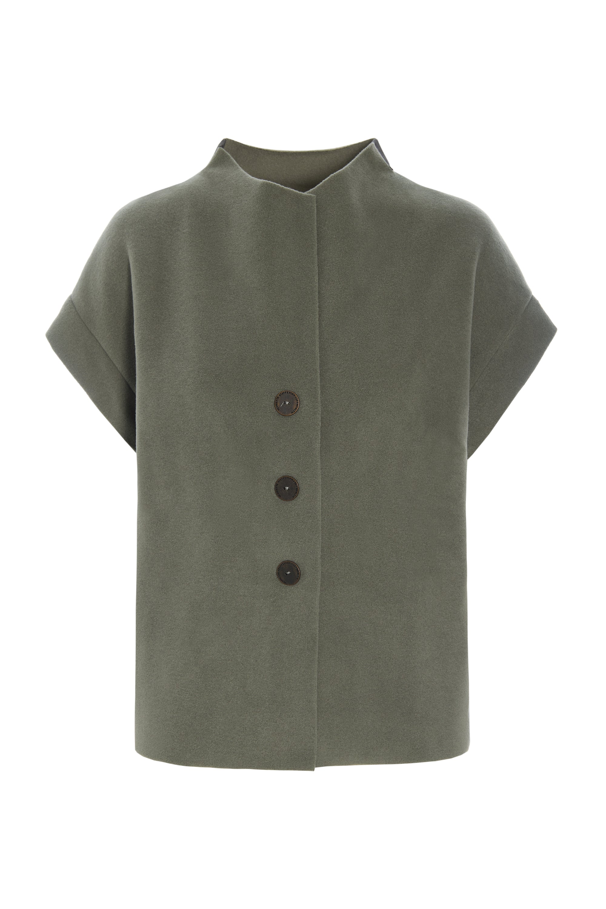 HENRIETTE STEFFENSEN COPENHAGEN WESTEN - 7170 VESTS DUSTY GREEN 609