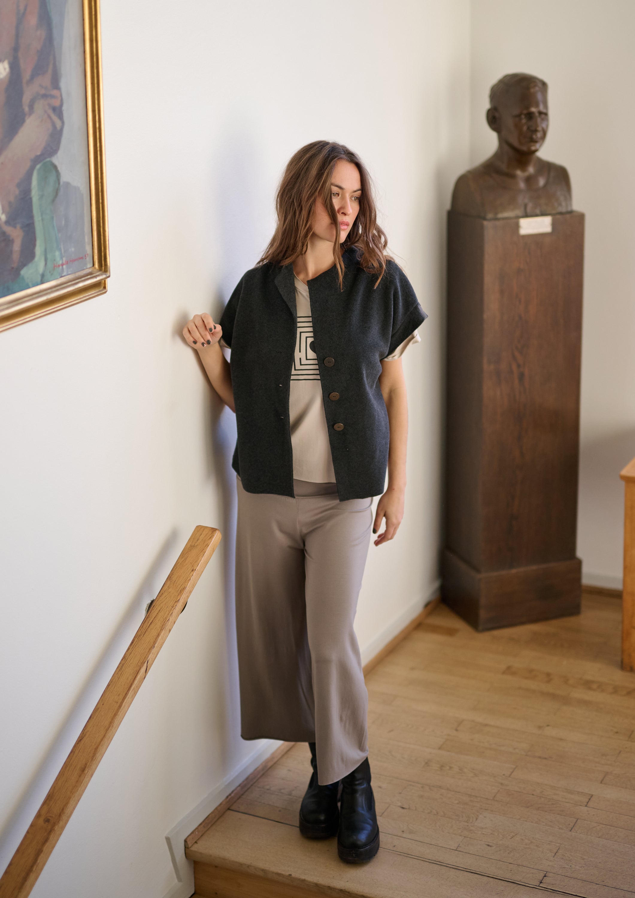 HENRIETTE STEFFENSEN COPENHAGEN WESTEN - 7170 VESTS SOFT BLACK 914