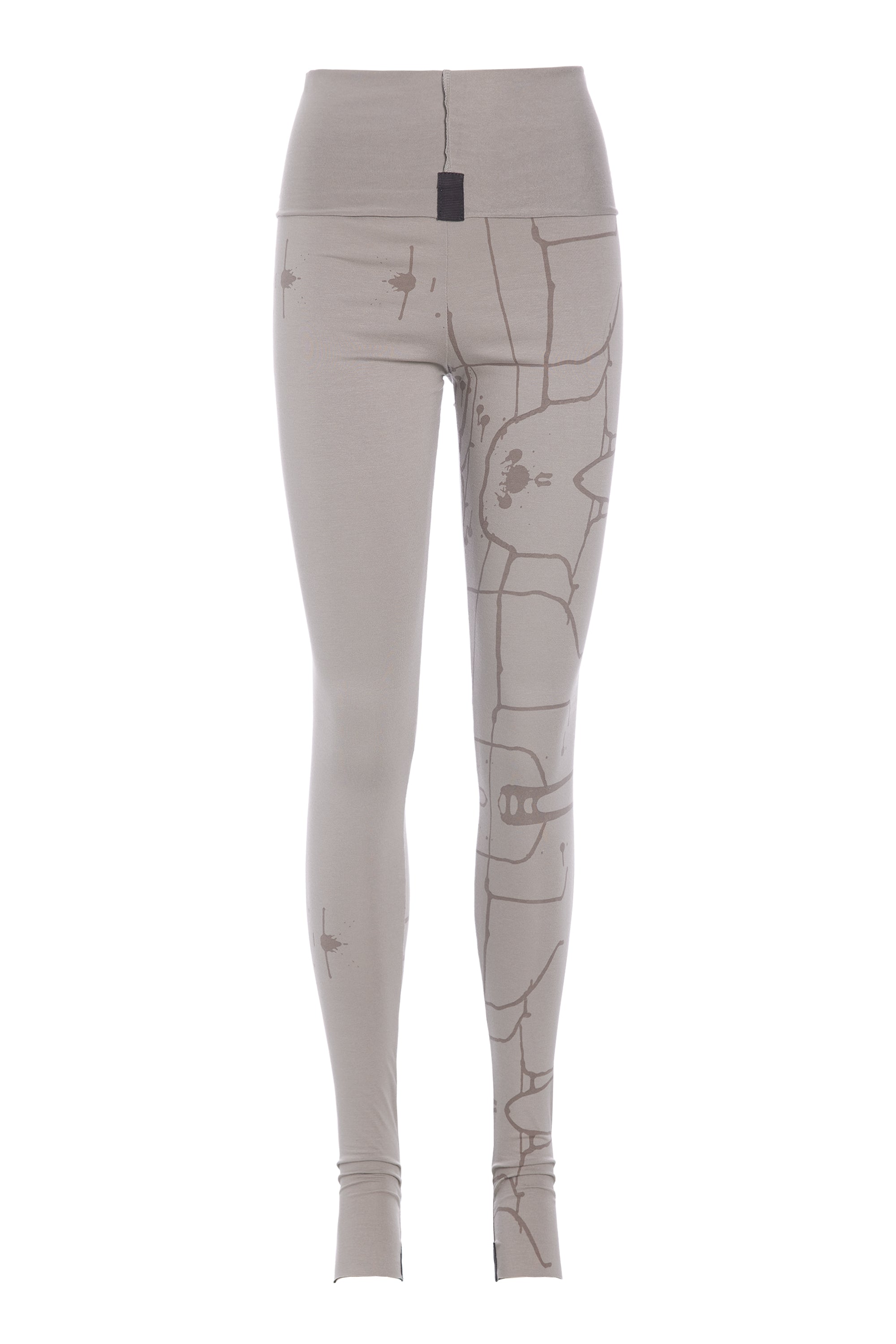 HENRIETTE STEFFENSEN COPENHAGEN YOGA HOSEN - 99002 BUKSER ART PRINT SAND 101