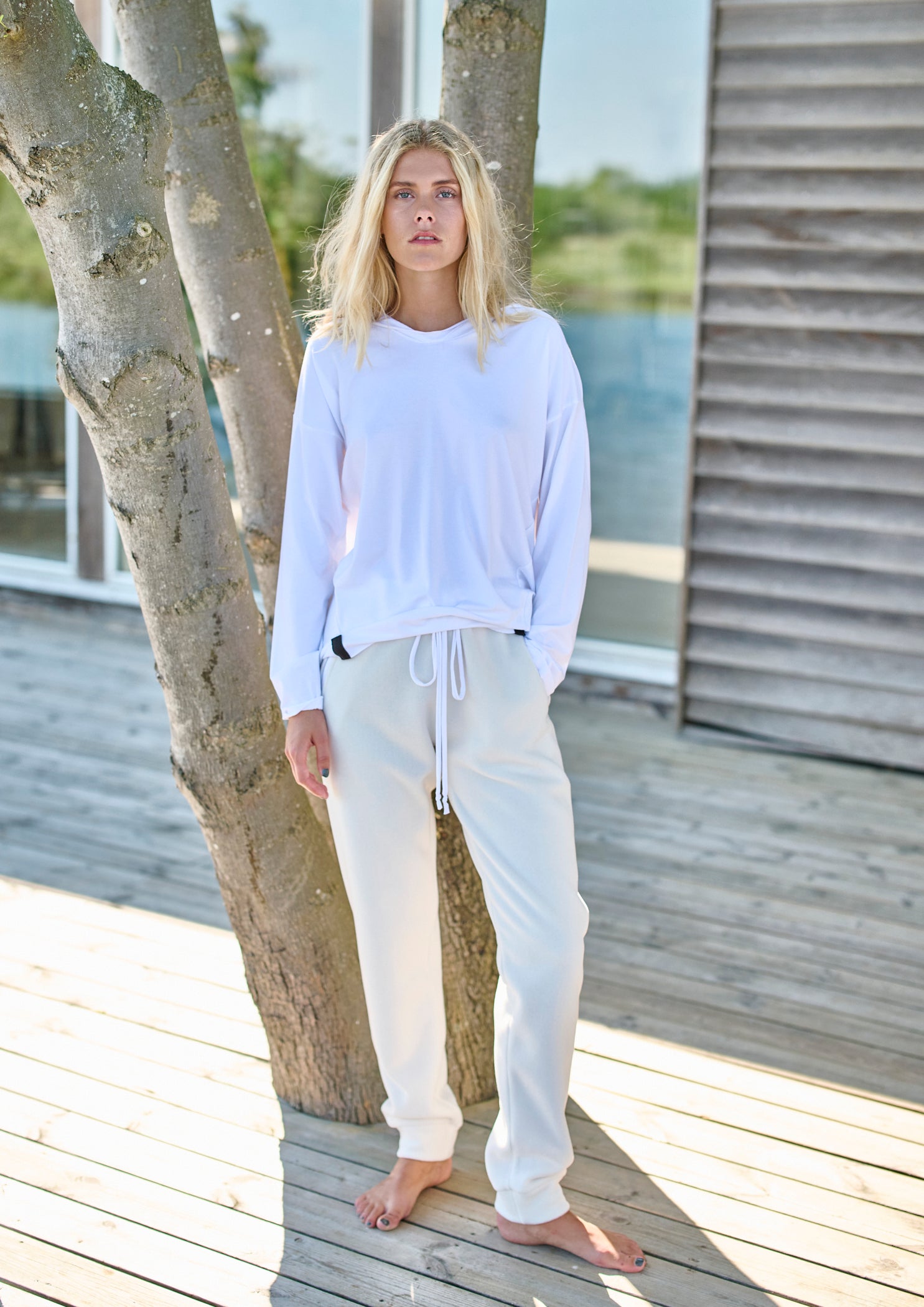 HENRIETTE STEFFENSEN COPENHAGEN JOGGINGHOSE - 2110 BUKSER OFF WHITE 802