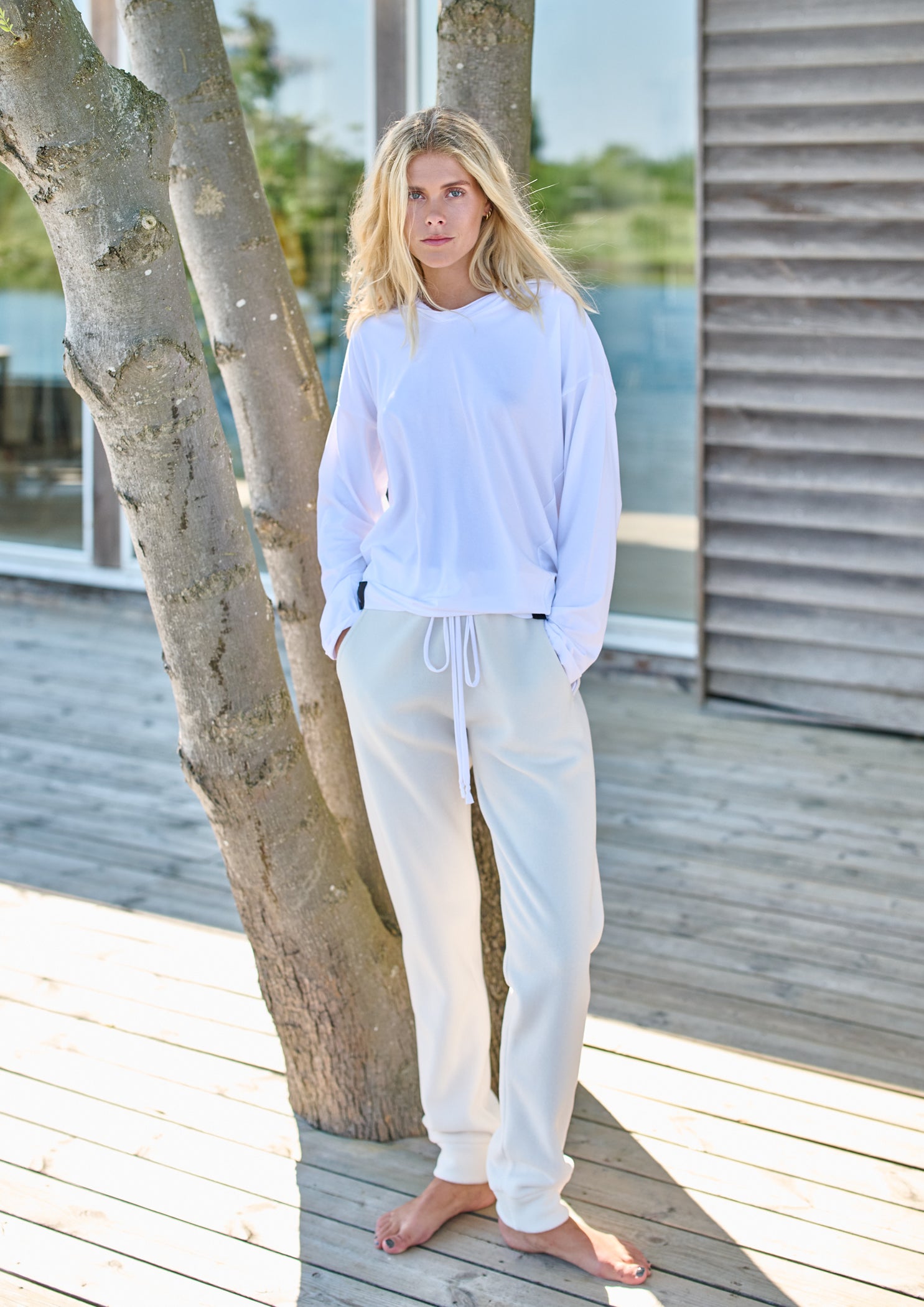 HENRIETTE STEFFENSEN COPENHAGEN JOGGINGHOSE - 2110 BUKSER OFF WHITE 802