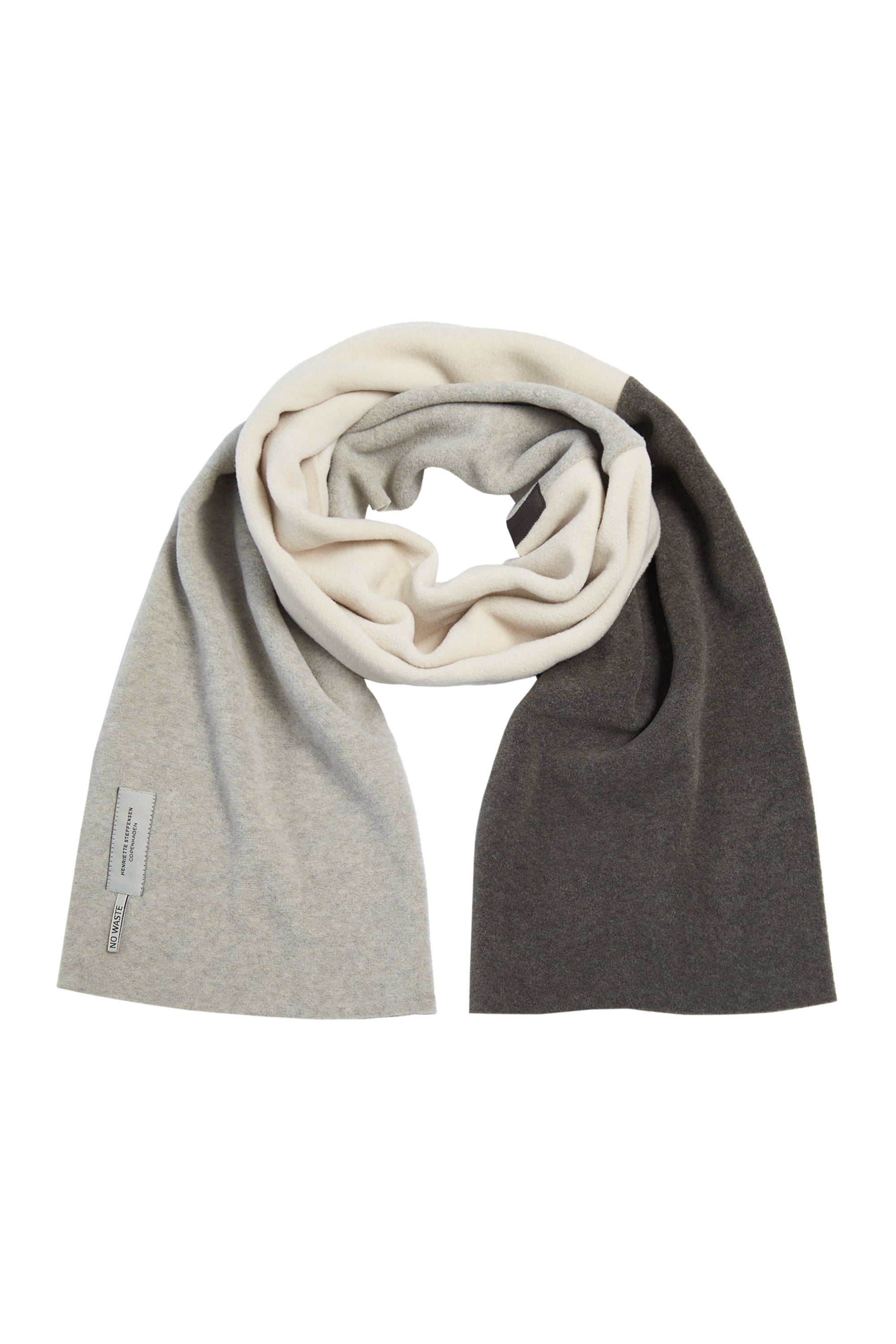HENRIETTE STEFFENSEN COPENHAGEN NO WASTE SCHAL - 4063NW SCARFS BARK/KIT/SAND 645