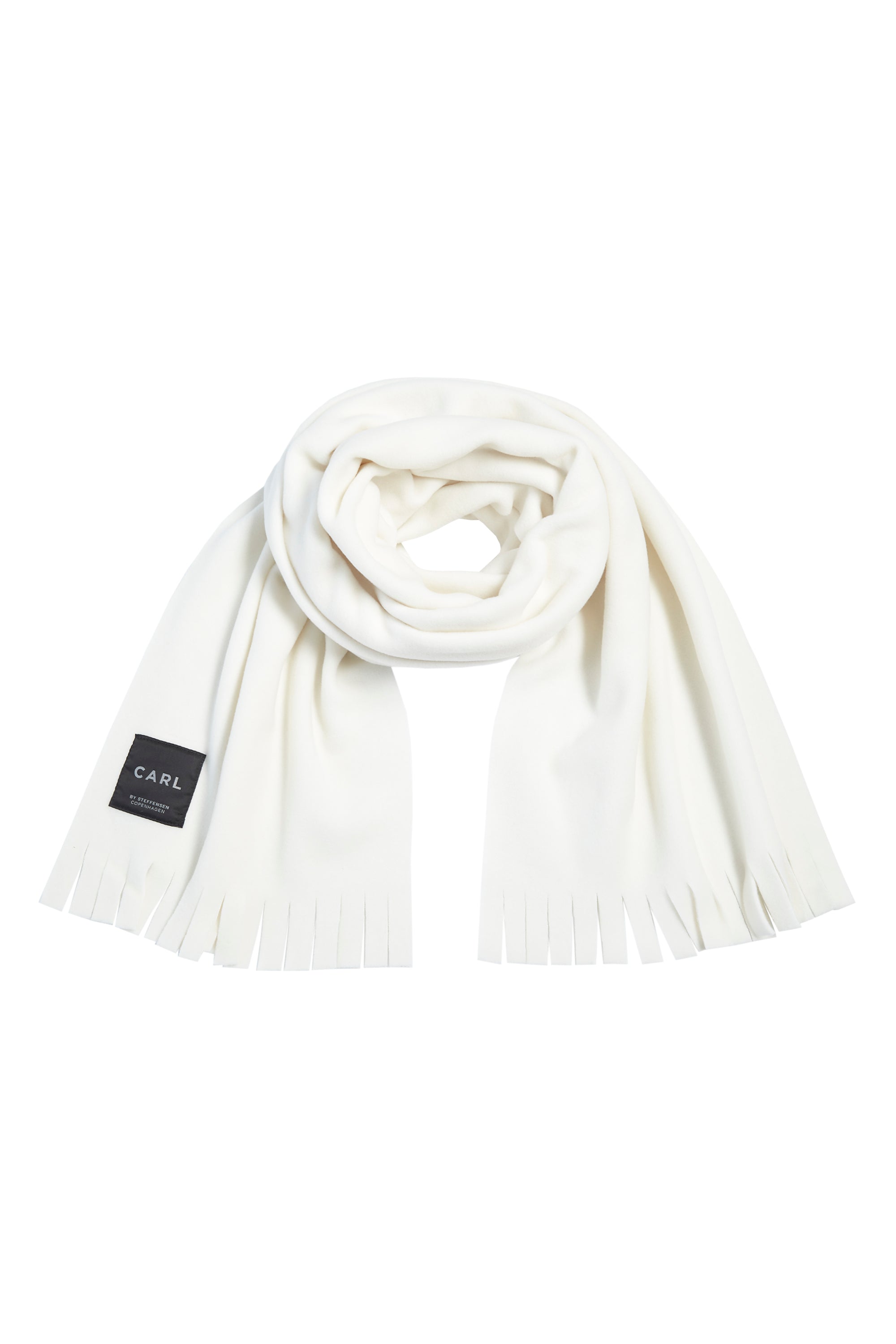 CARL BY STEFFENSEN COPENHAGEN SCHAL M/ FRANSEN - 1006 SCARFS OFF WHITE 802