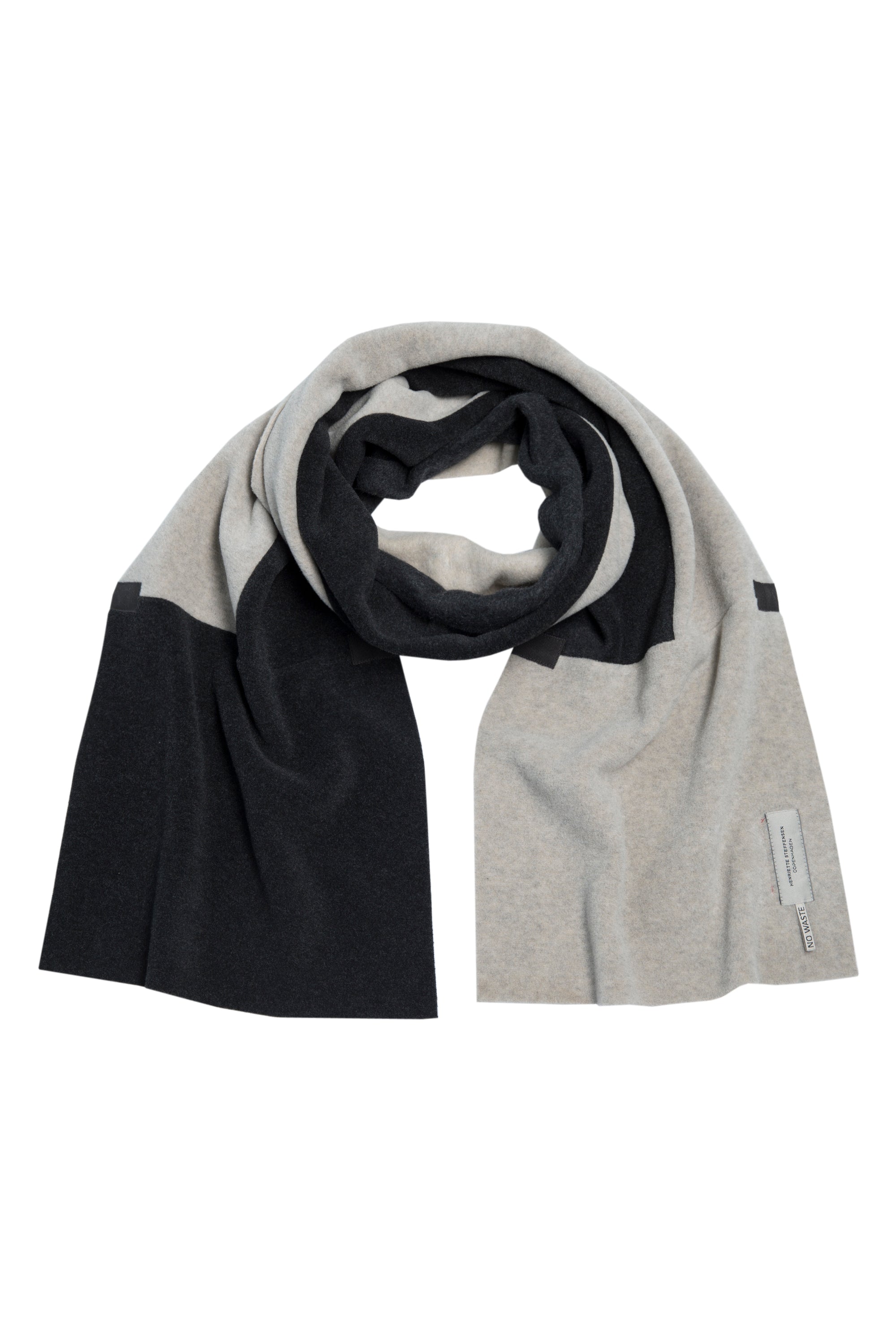 HENRIETTE STEFFENSEN COPENHAGEN SCHAL NW SCARFS SAND/SOFT BLACK 813