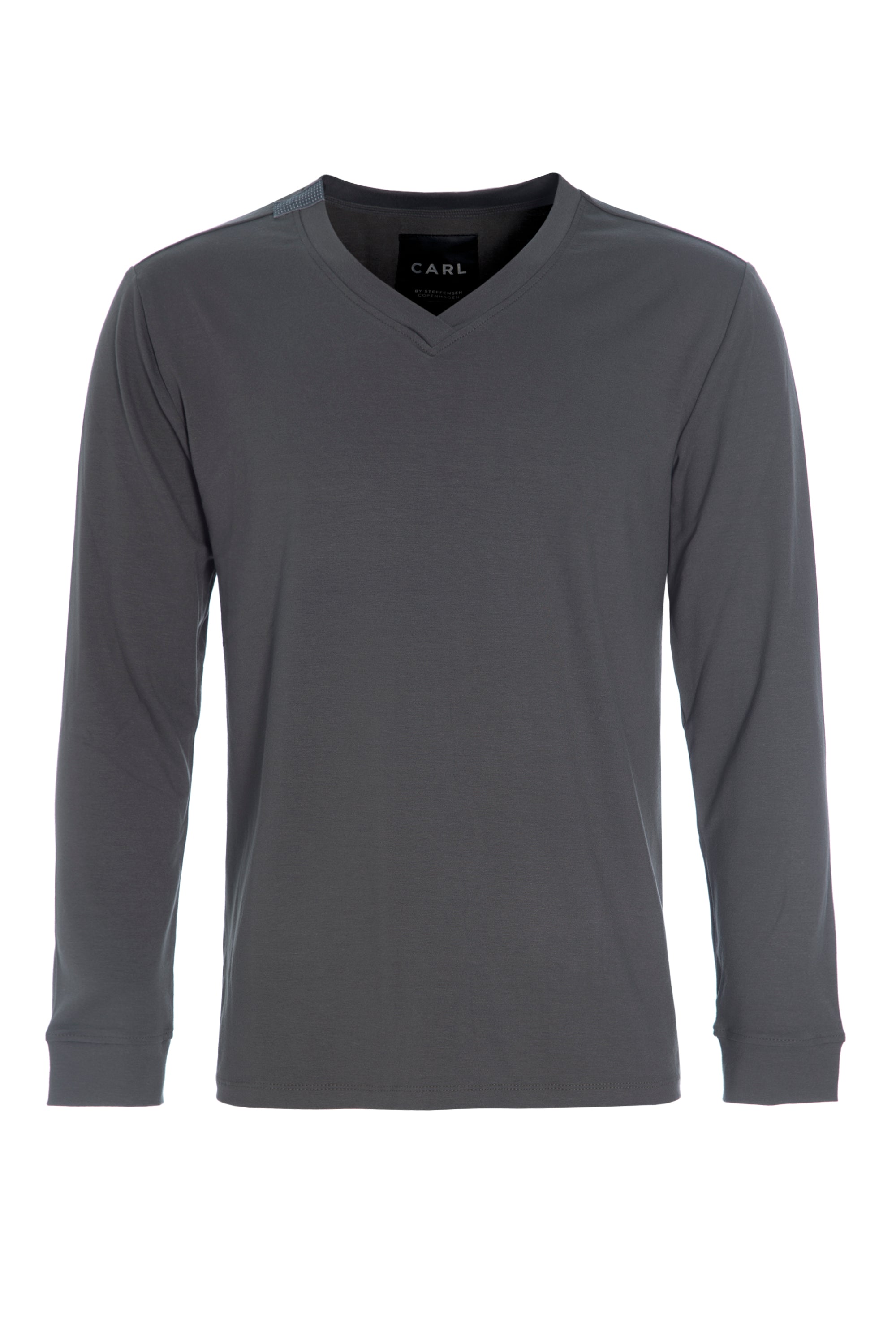 CARL BY STEFFENSEN COPENHAGEN T-SHIRT V-AUSSCHNITT LANGARM - 1021C T-SHIRTS FORREST 600