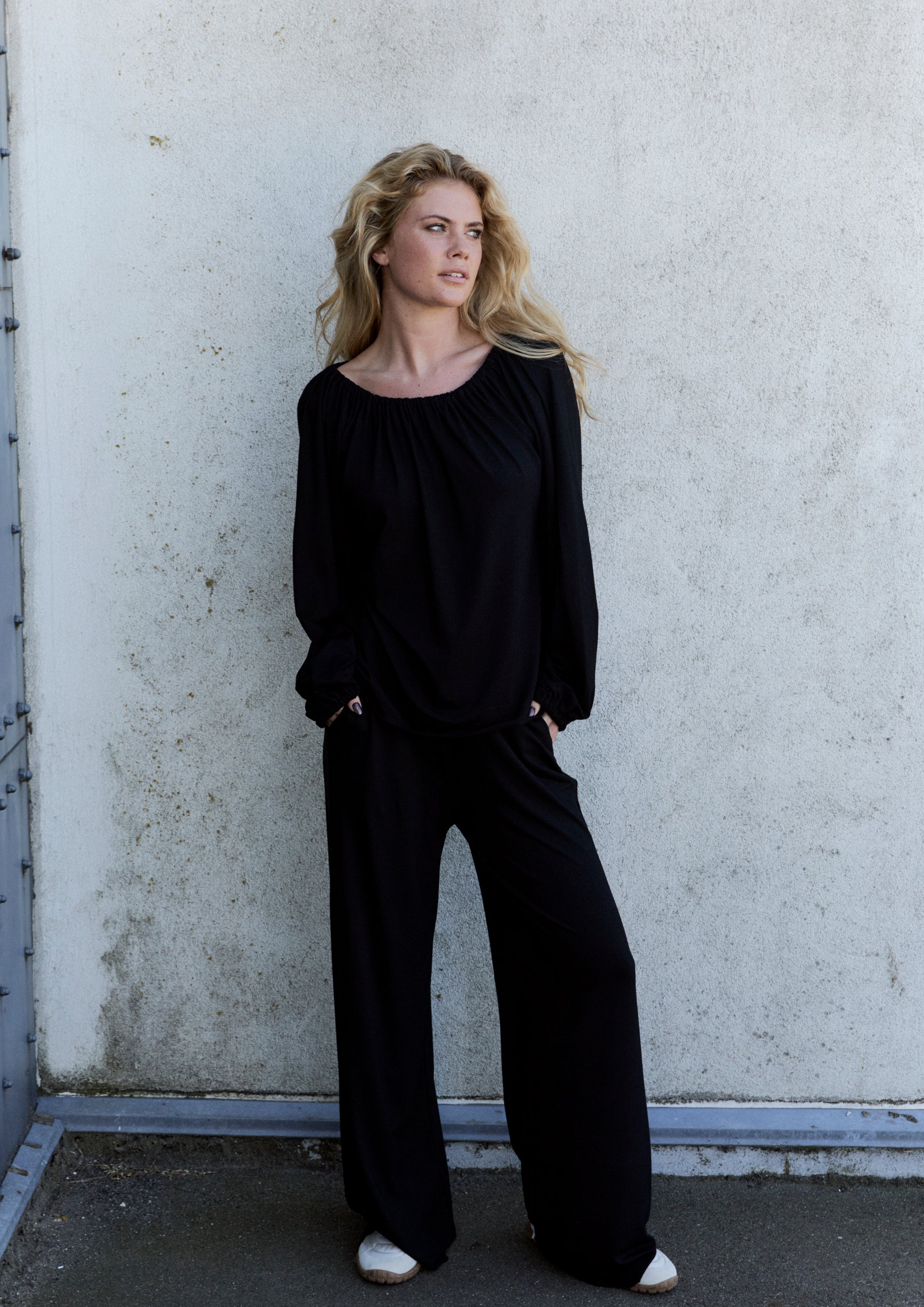 HENRIETTE STEFFENSEN COPENHAGEN ALL DAY BLUSE - 96104 BLUSER BLACK 900