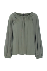ALL DAY BLUSE - 96104 - DUSTY GREEN