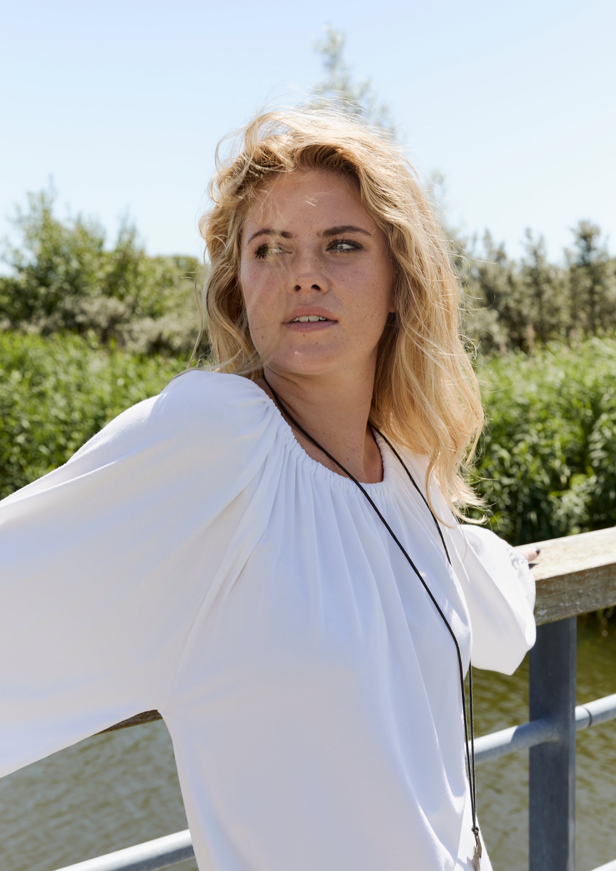 HENRIETTE STEFFENSEN COPENHAGEN ALL DAY BLUSE - 96104 BLUSER WHITE 816