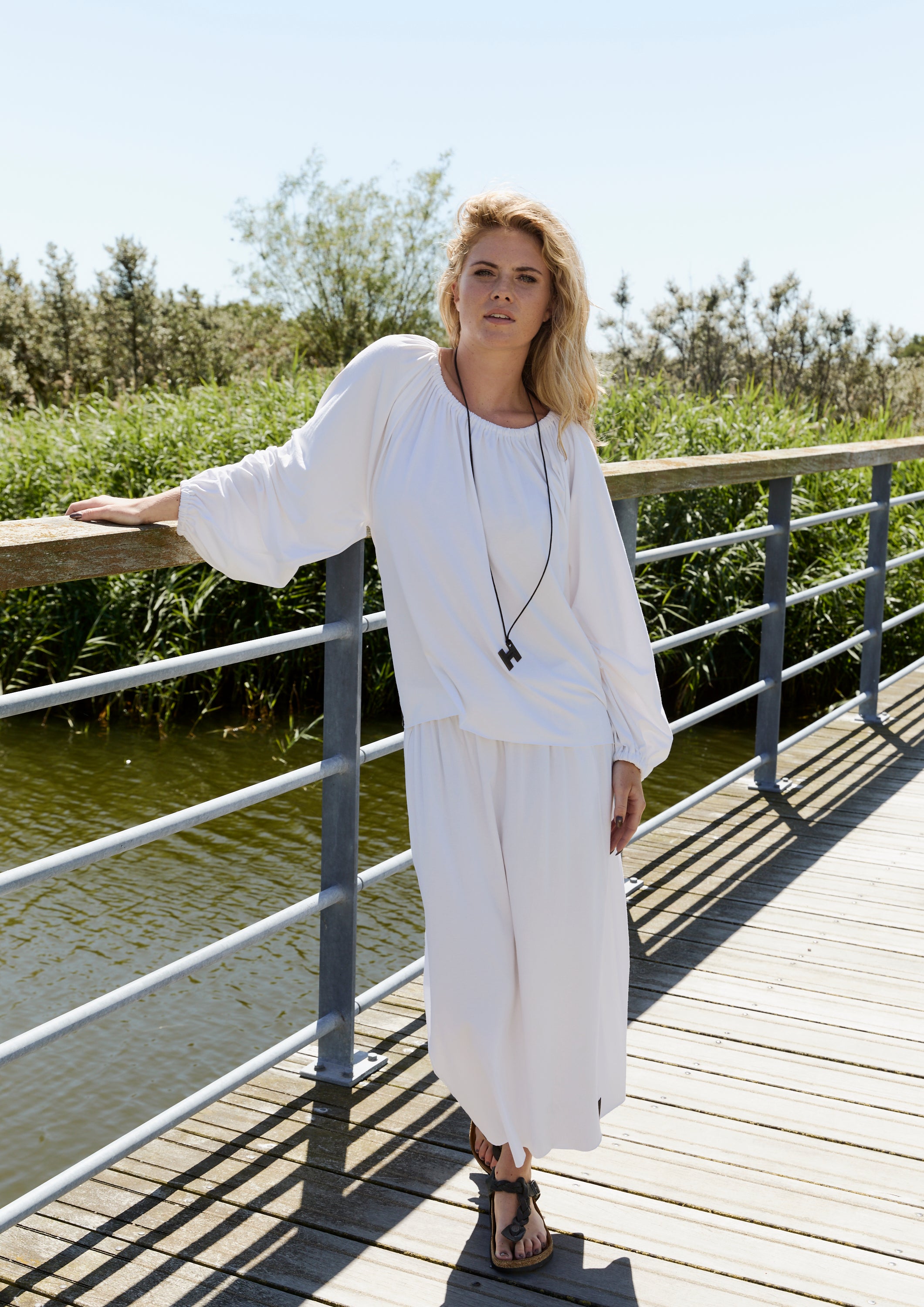 HENRIETTE STEFFENSEN COPENHAGEN ALL DAY BLUSE - 96104 BLUSER WHITE 816