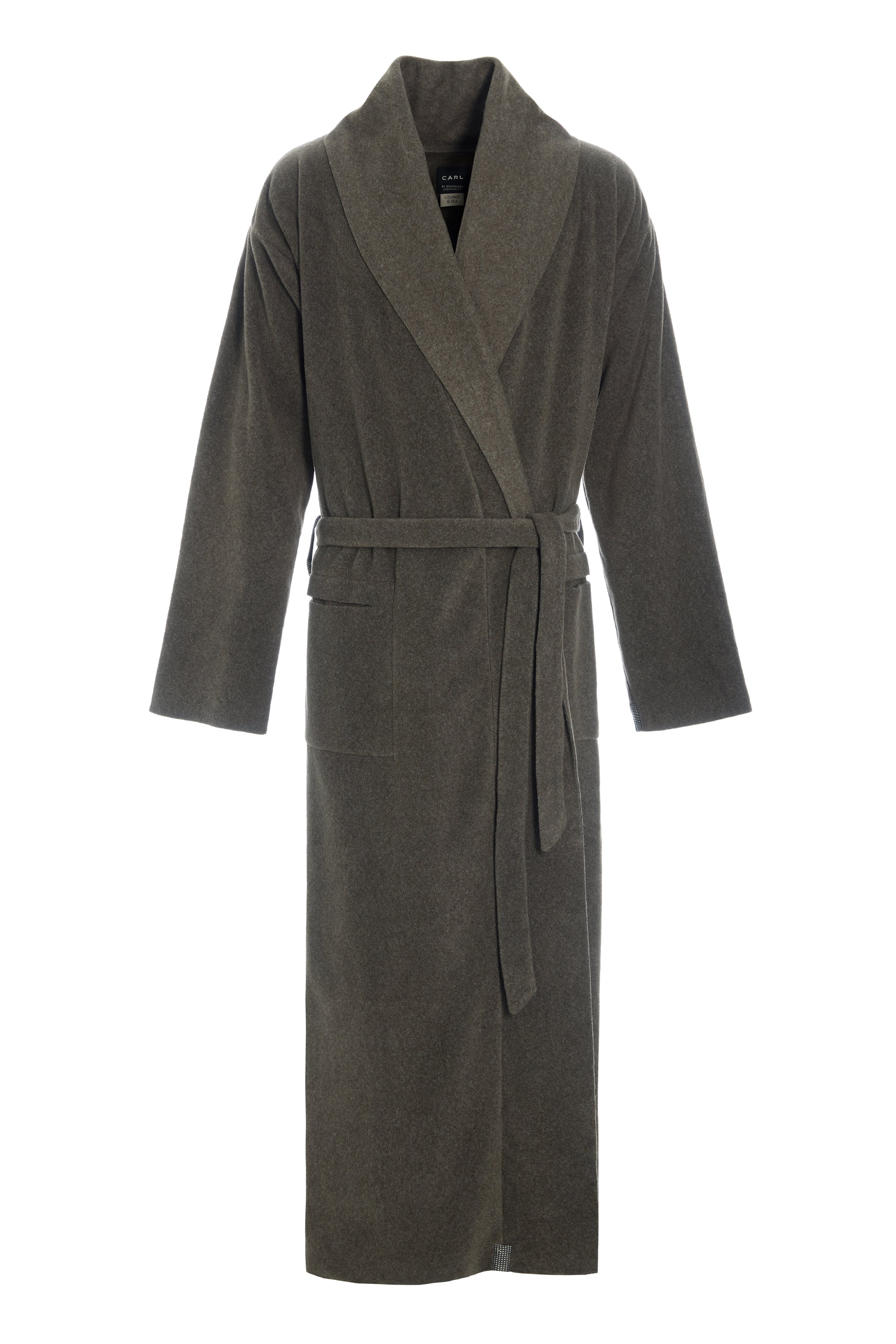 CARL BY STEFFENSEN COPENHAGEN BADEMÄNTEL HERREN - 1009C MAXI BATHROBES BARK 320