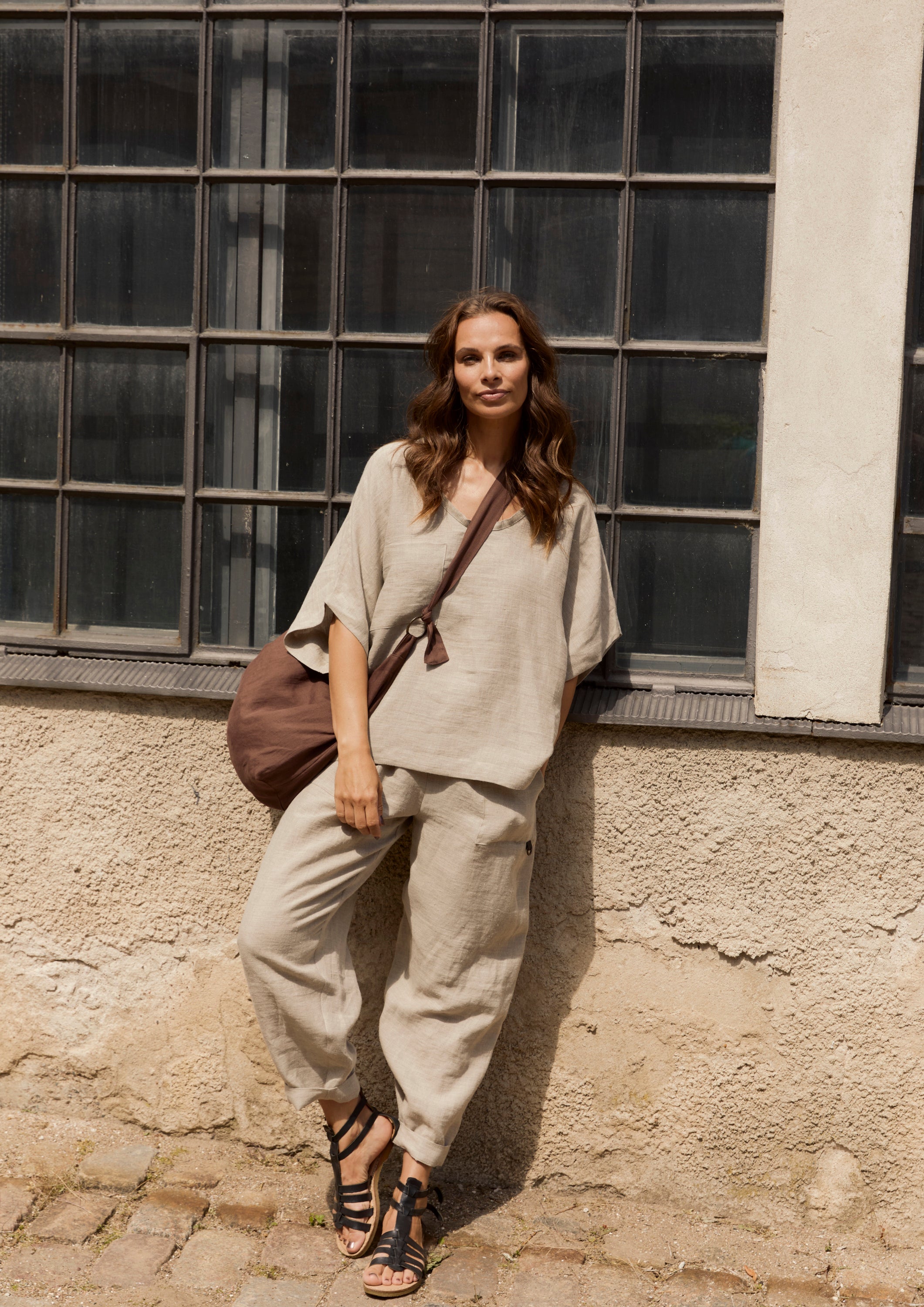 HENRIETTE STEFFENSEN COPENHAGEN BAGGY HOSEN - 82002 BUKSER NATURE 446