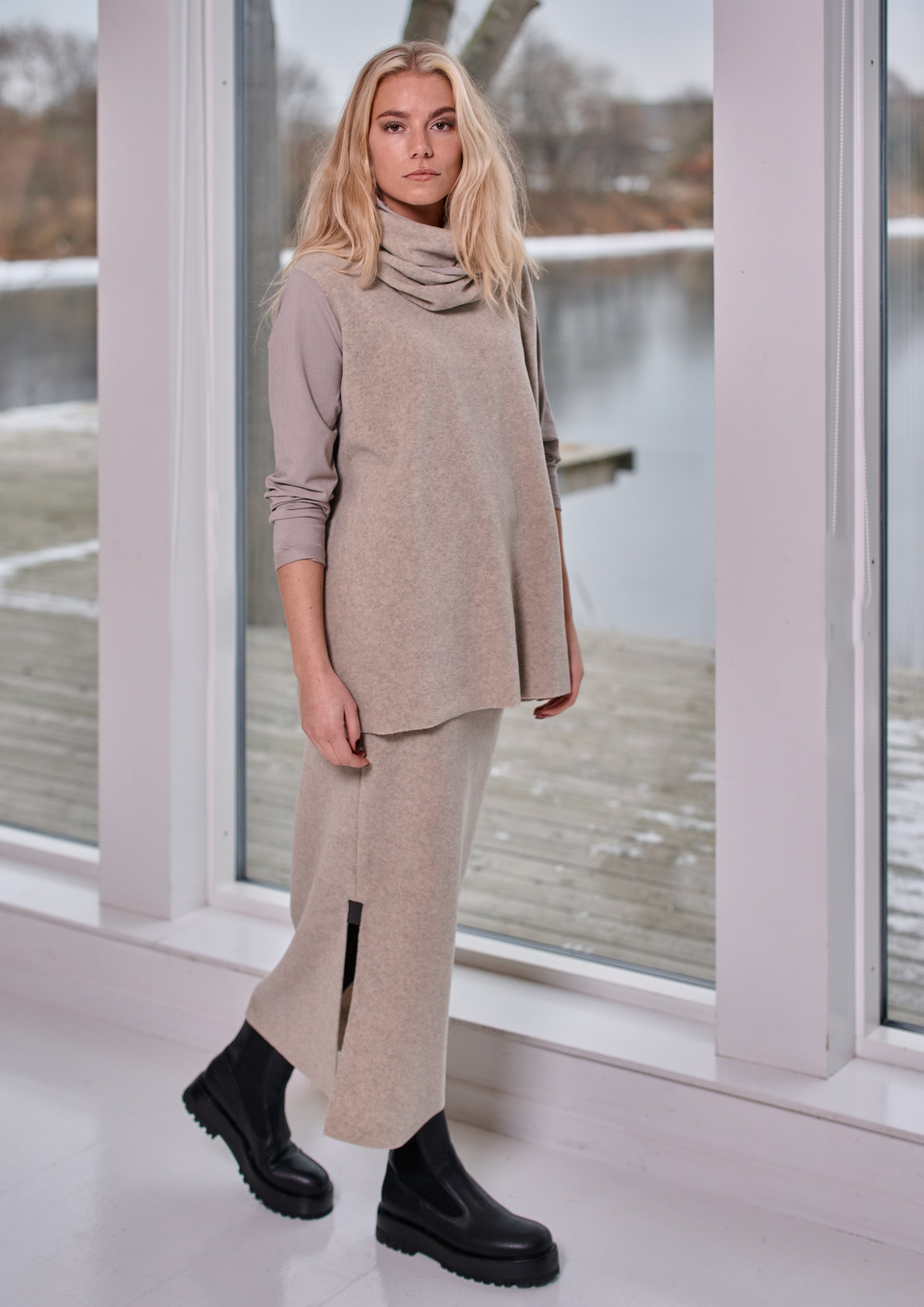 HENRIETTE STEFFENSEN COPENHAGEN BLUSEN MIX - 1375 BLUSER SAND/SAND 812