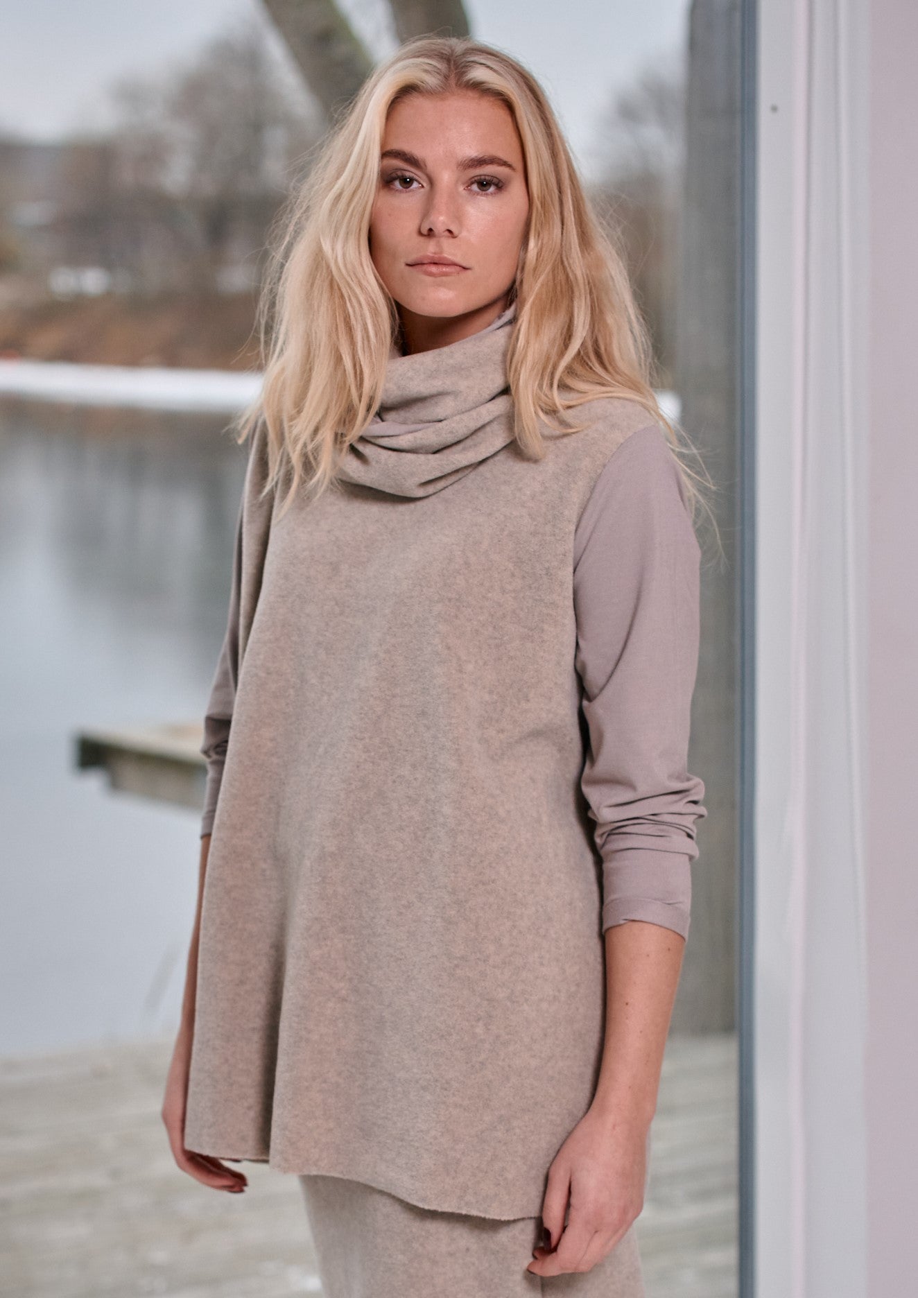 HENRIETTE STEFFENSEN COPENHAGEN BLUSEN MIX - 1375 BLUSER SAND/SAND 812