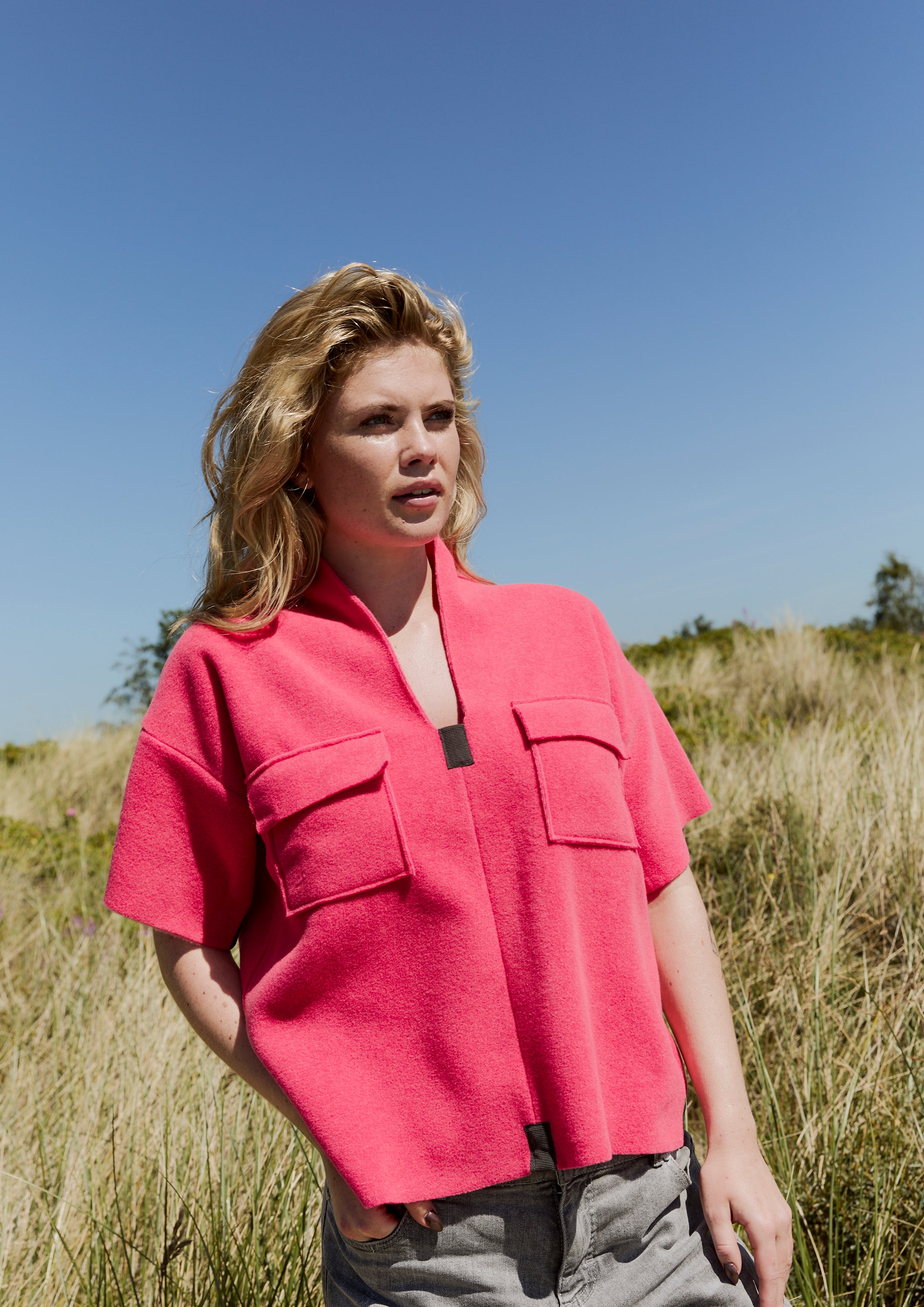 HENRIETTE STEFFENSEN COPENHAGEN BLUSE - 1374 BLUSER SUNSET PINK 357