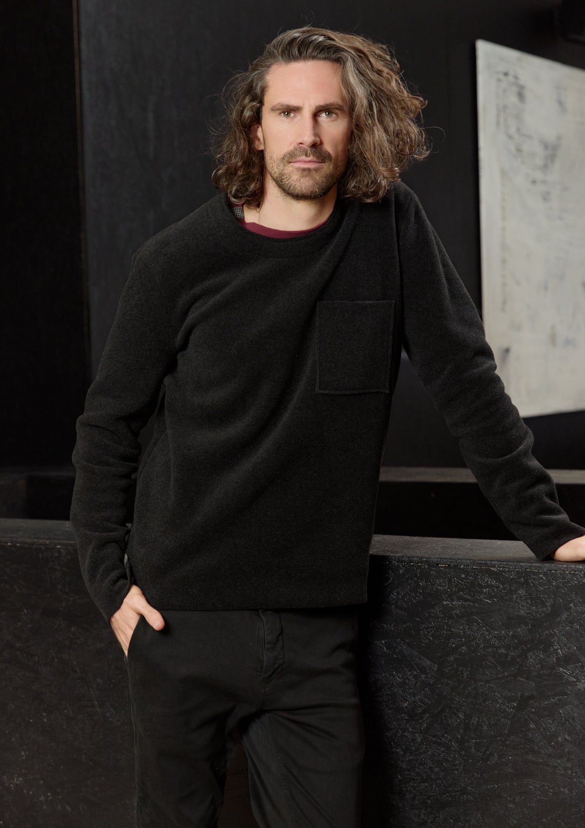 CARL BY STEFFENSEN COPENHAGEN BLUSE - 1057C BLOUSES & SWEATERS SOFT BLACK 914