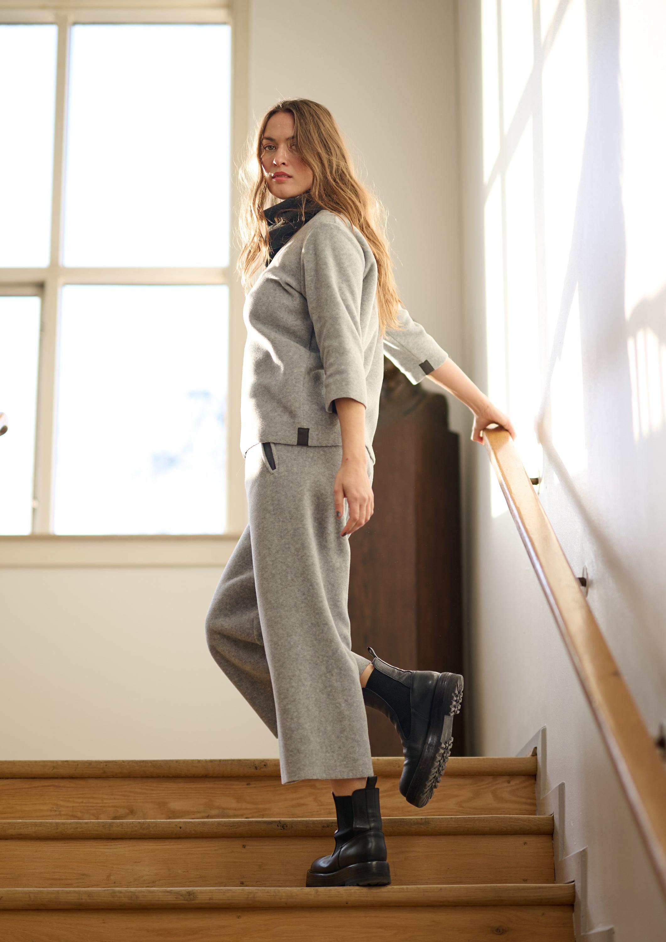 HENRIETTE STEFFENSEN COPENHAGEN BLUSE - 1368 BLUSER LIGHT GREY 876