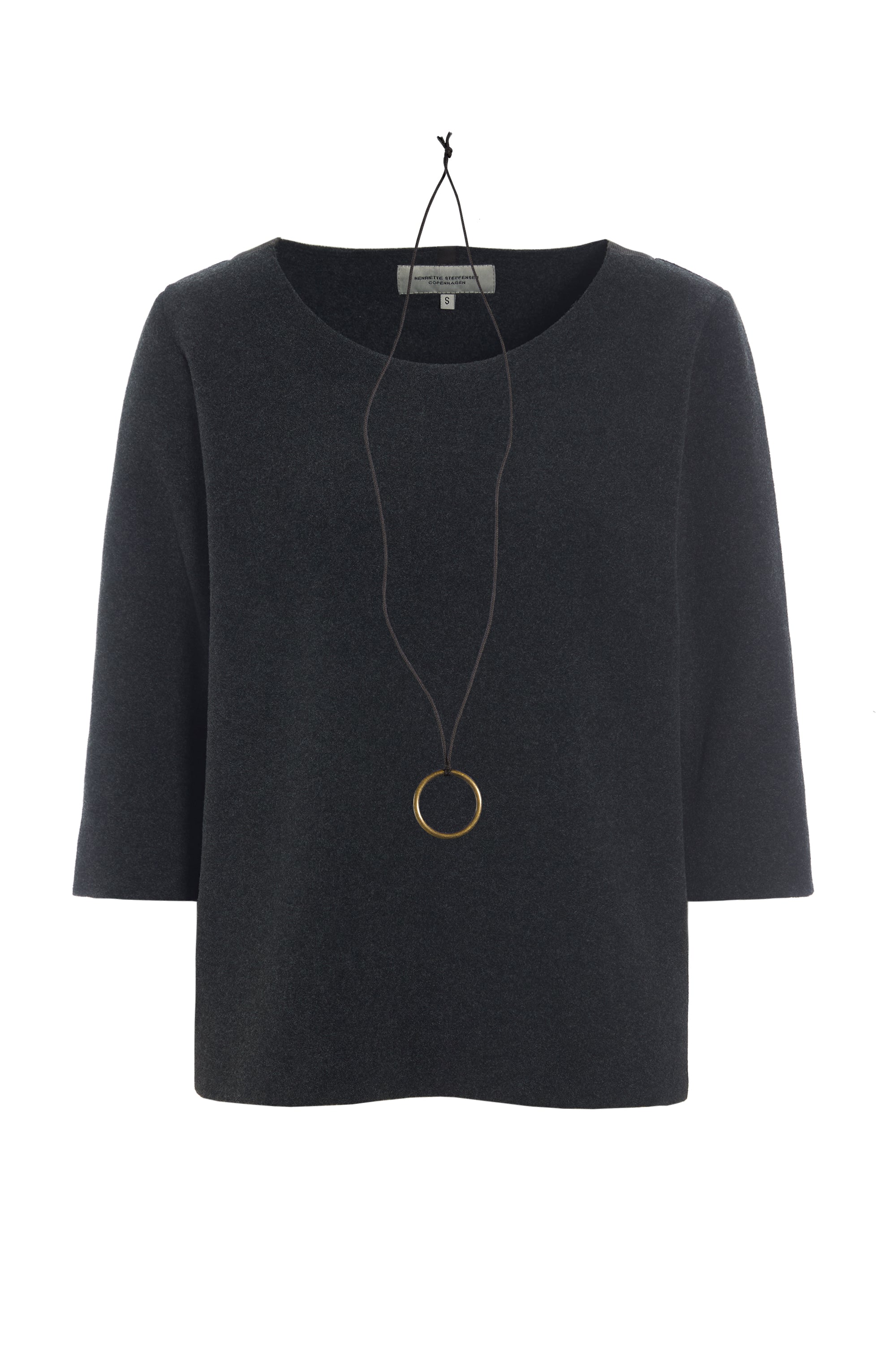 HENRIETTE STEFFENSEN COPENHAGEN BLUSE - 1368 BLUSER SOFT BLACK 914