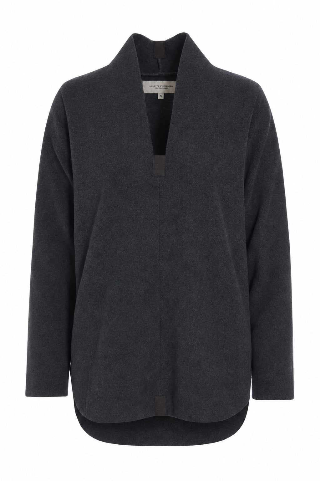 HENRIETTE STEFFENSEN COPENHAGEN BLUSE - 1414 BLUSER SOFT BLACK 914