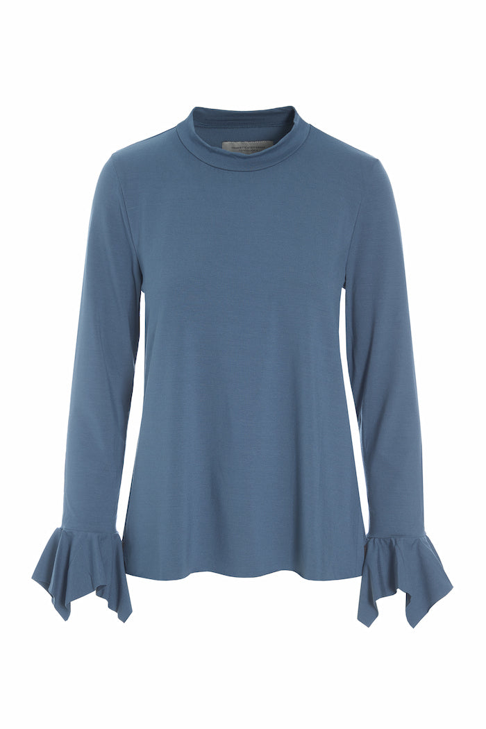 HENRIETTE STEFFENSEN COPENHAGEN BLUSE - 96039 BLUSER DUSTY BLUE 794