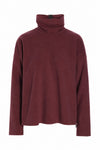 BLUSE HOHER KRAGEN - 1360 - BORDEAUX