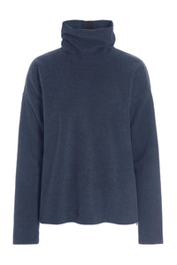 BLUSE HOHER KRAGEN - 1360 - EVENING BLUE