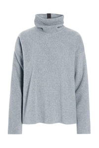 BLUSE HOHER KRAGEN - 1360 - LIGHT GREY
