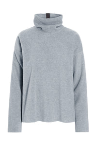 BLUSE HOHER KRAGEN - 1360 - LIGHT GREY