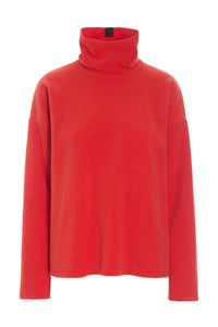 BLUSE HOHER KRAGEN - 1360 - TOMATO