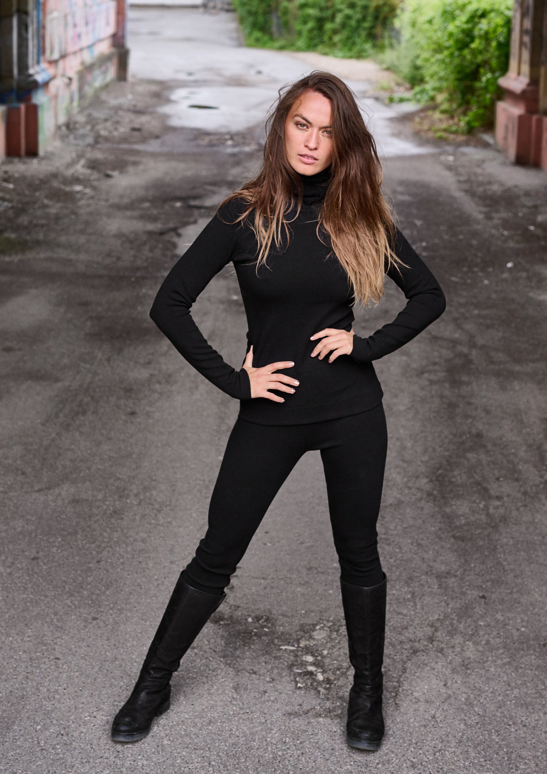 HENRIETTE STEFFENSEN COPENHAGEN BLUSE HOHER KRAGEN - 71603 BLUSER BLACK 900