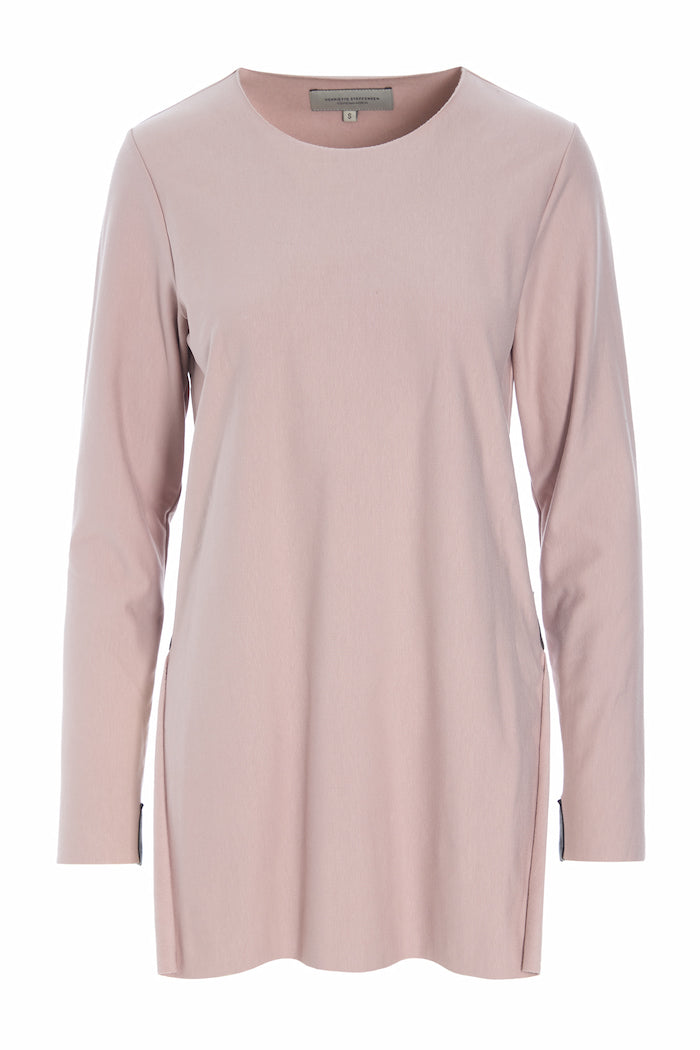 HENRIETTE STEFFENSEN COPENHAGEN BLUSE LANGER SCHLITZ - 71010 BLUSER NUDE 401