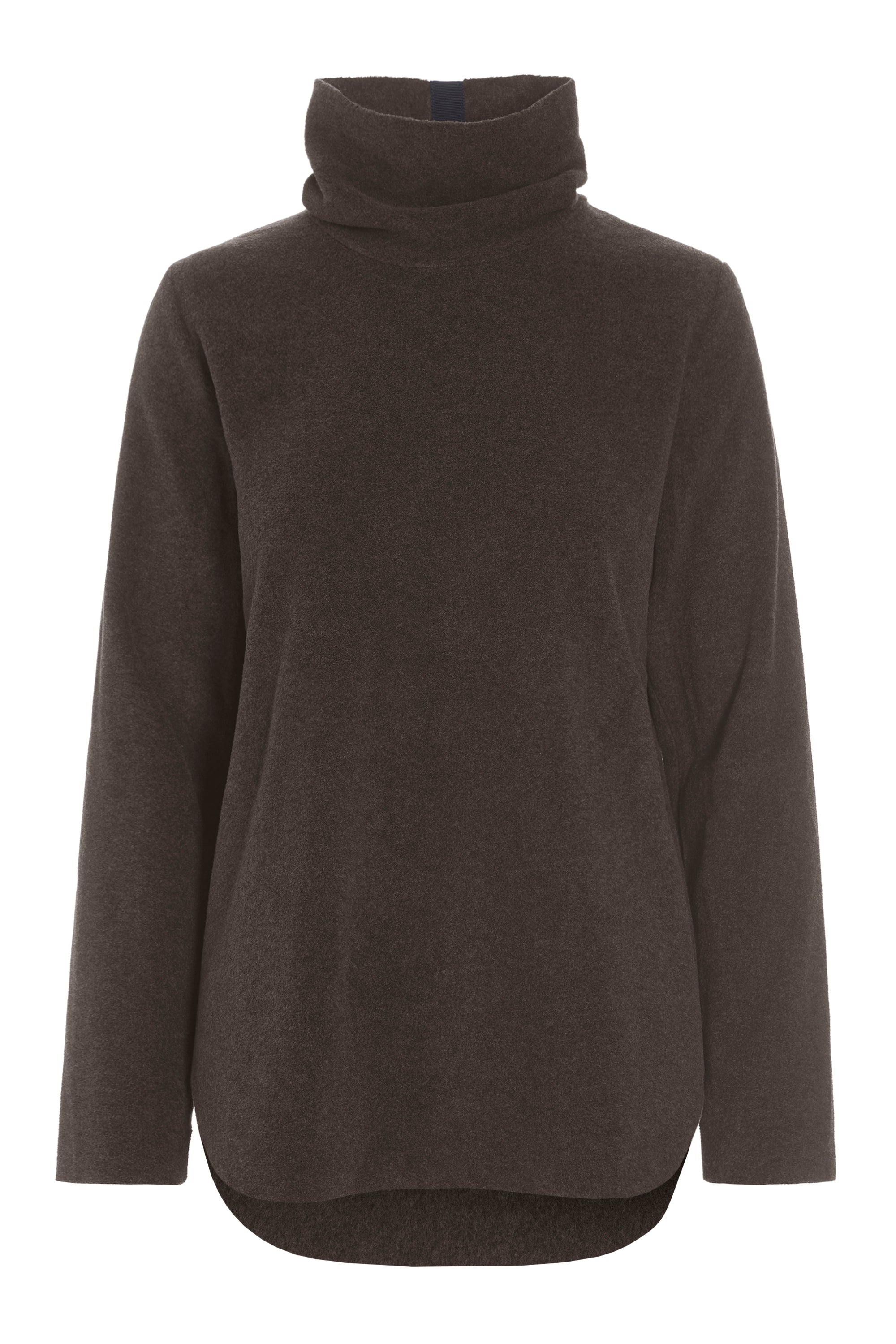 HENRIETTE STEFFENSEN COPENHAGEN BLUSE MIT HOHE HALS - 1348 BLUSER CHOCOLATE 844