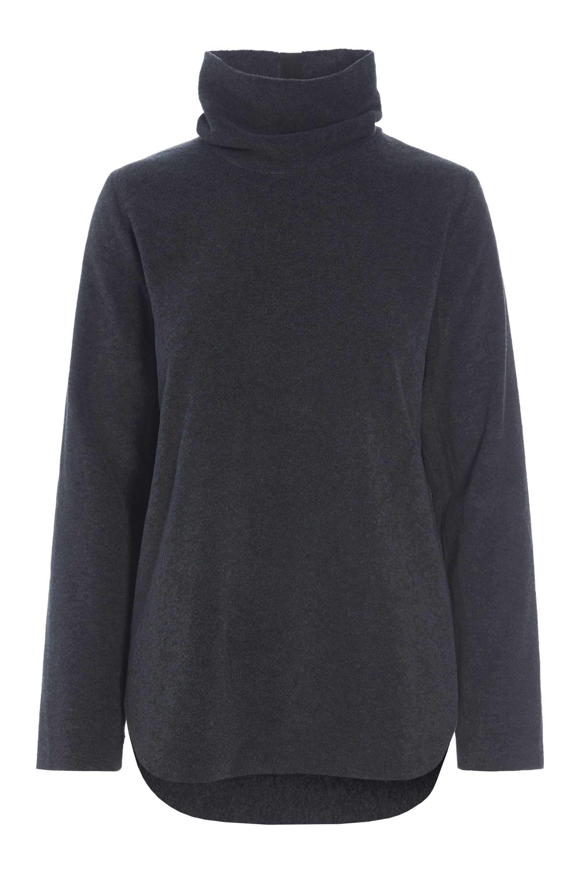HENRIETTE STEFFENSEN COPENHAGEN BLUSE MIT HOHE HALS - 1348 BLUSER SOFT BLACK 914