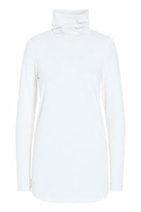 BLUSE MIT HOHE HALS - 96073 - WHITE